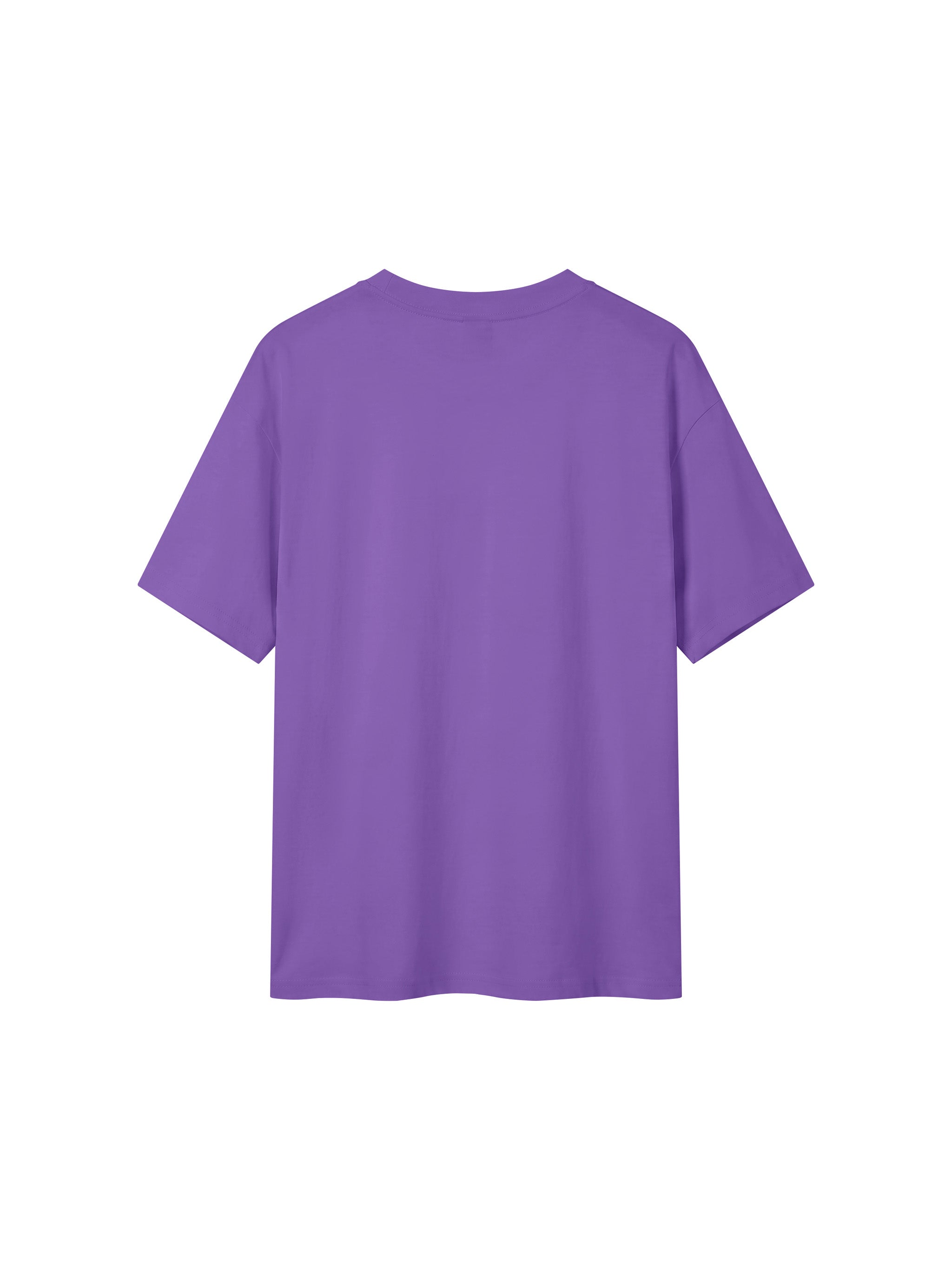 BLANKZ Everyday Cotton Tee — Purple, back view