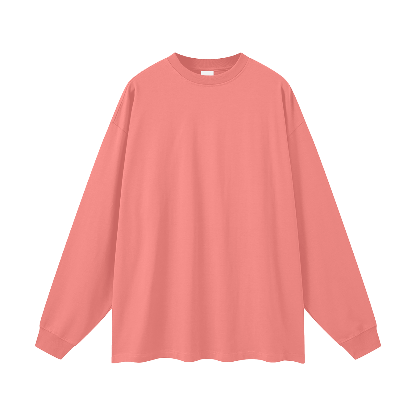 BLANKZ Oversized Long Sleeve 305 — Watermalon Red — front view