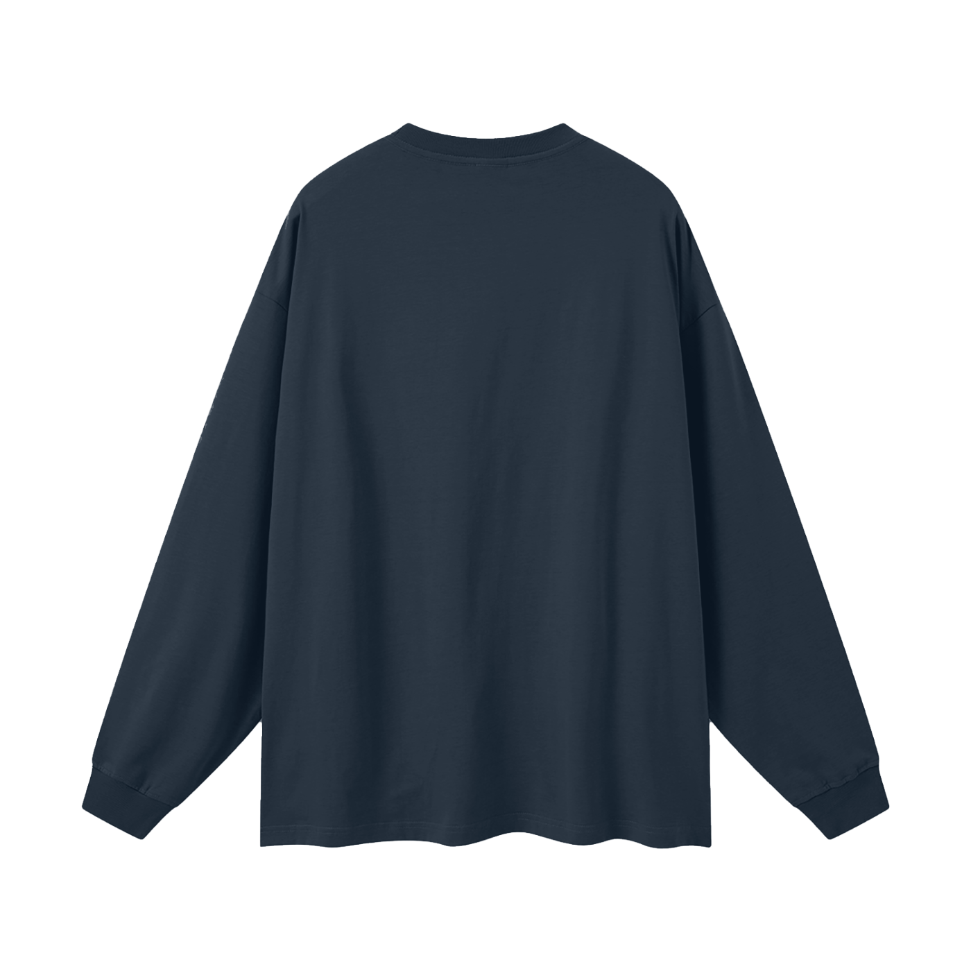 BLANKZ Oversized Long Sleeve 305 — Navy — back view