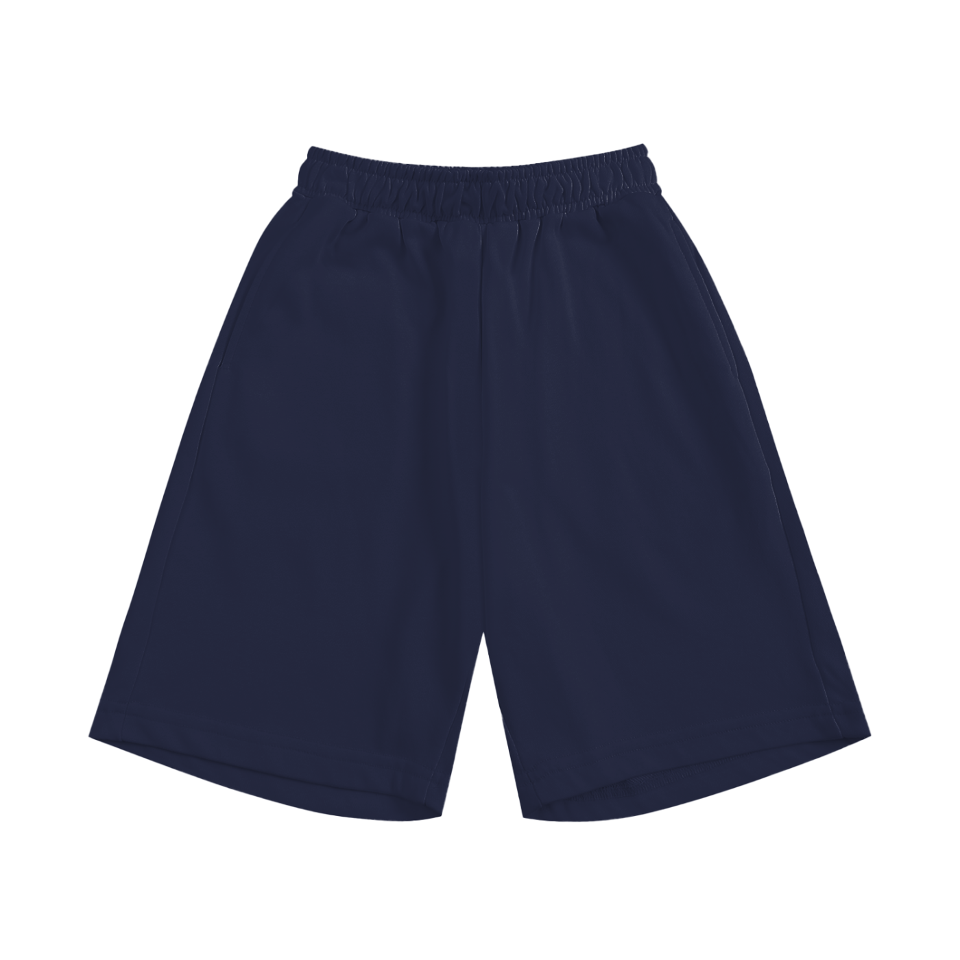 BLANKZ Kids' Essential Shorts — Navy Blue, front view