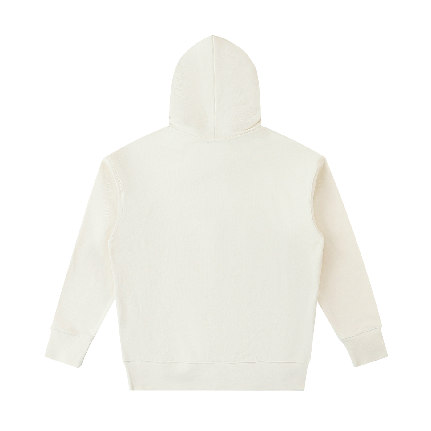 BLANKZ Ultraweight Cotton Hoodie 530 — Apricot, back view