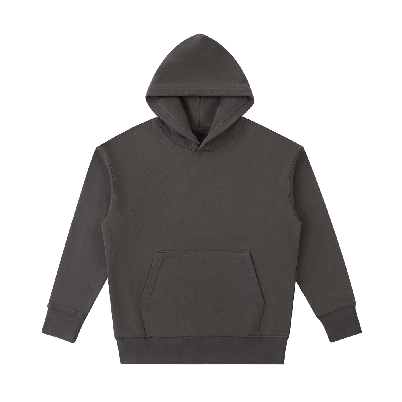 BLANKZ Ultraweight Cotton Hoodie 530 — Dark Gray, front view