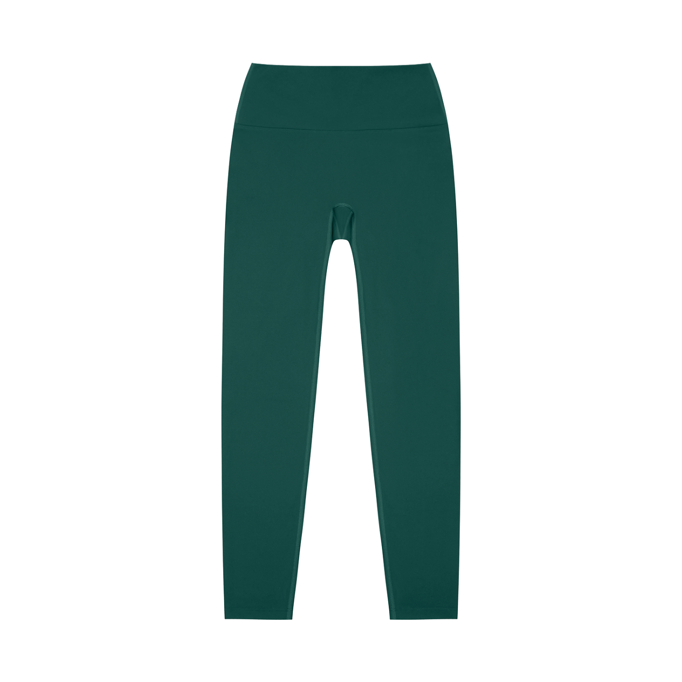 BLANKZ High-Waisted Yoga Leggings — Dark Green, front view