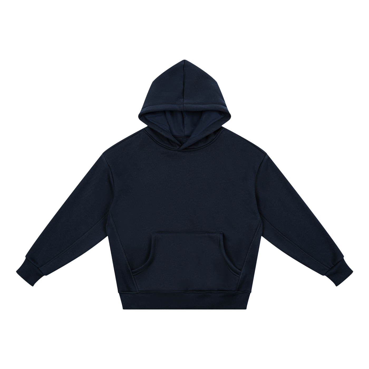 BLANKZ Kids' Essential Fleece Hoodie — Navy Blue, front view