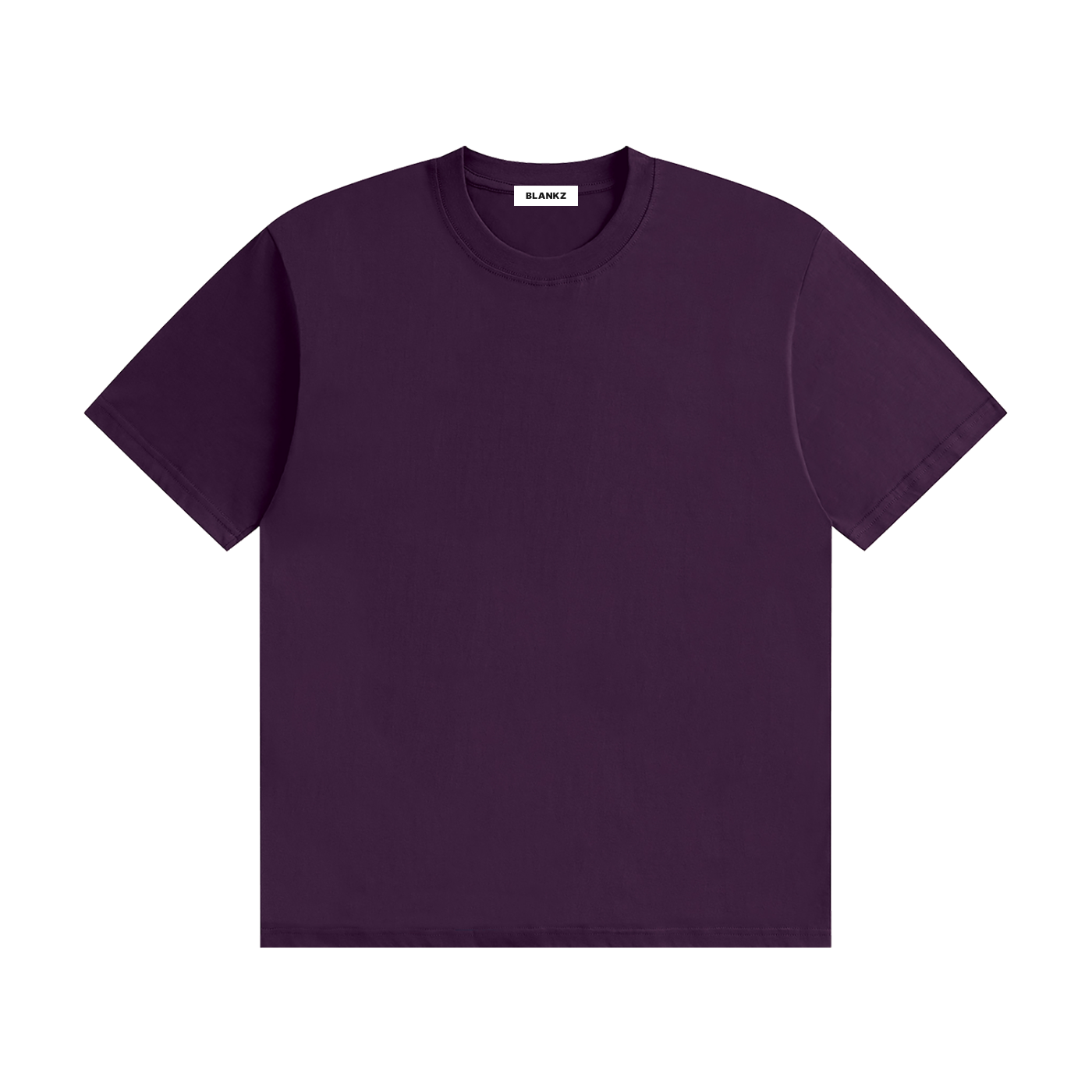 BLANKZ Seamless Cotton Tee — Purple, front view