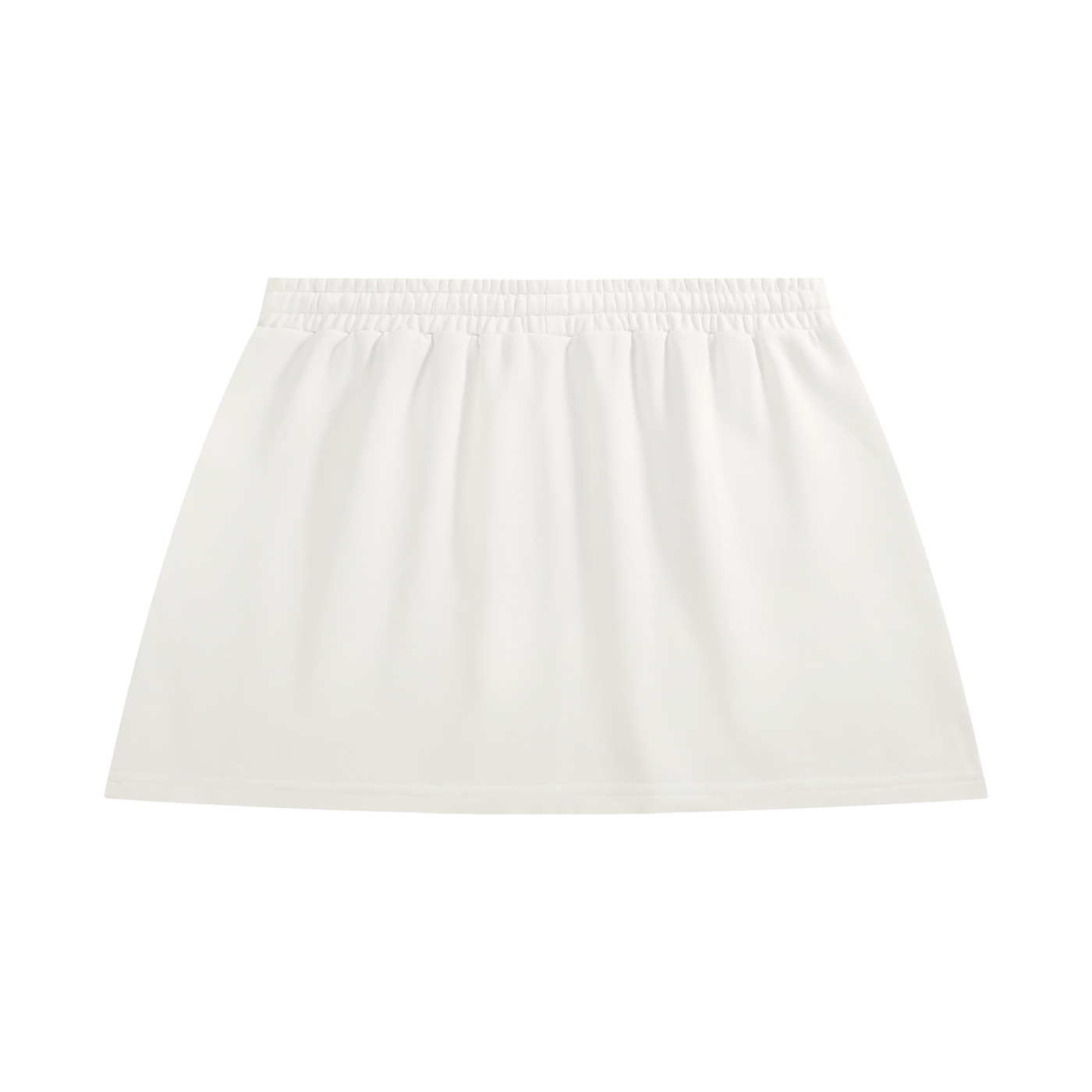 BLANKZ A-Line Mini Skirt — White — back view