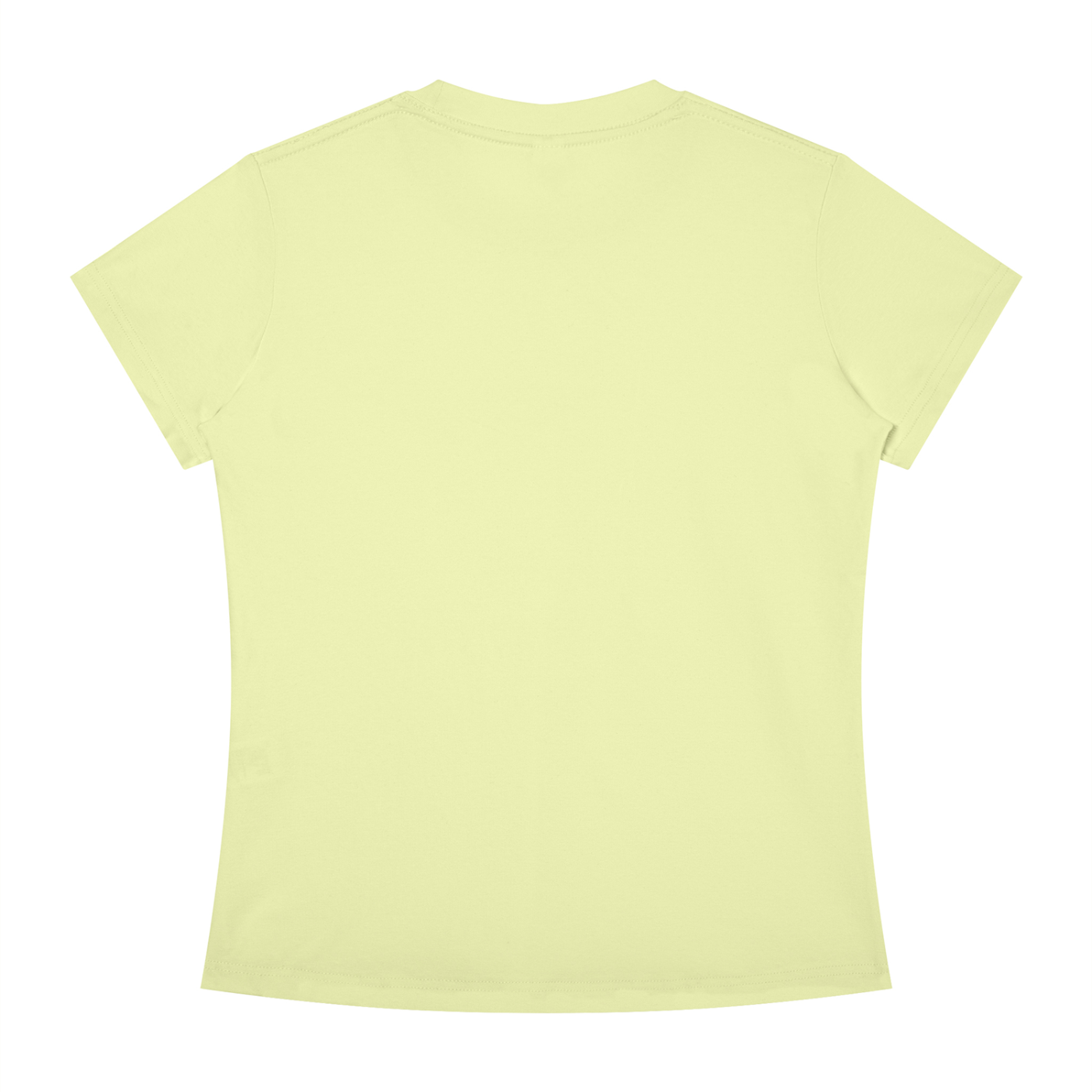 BLANKZ Slim Fit Crewneck Tee — Light Green, back view