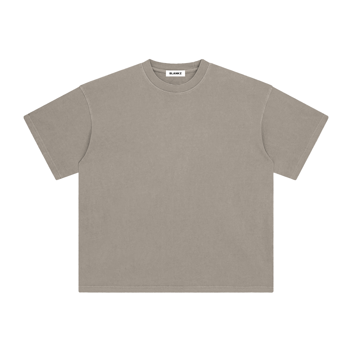 BLANKZ Enzyme-Washed Tee — Khaki, front view