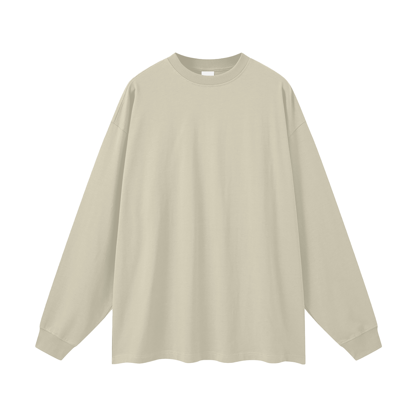 BLANKZ Oversized Long Sleeve 305 — Sand Color — front view