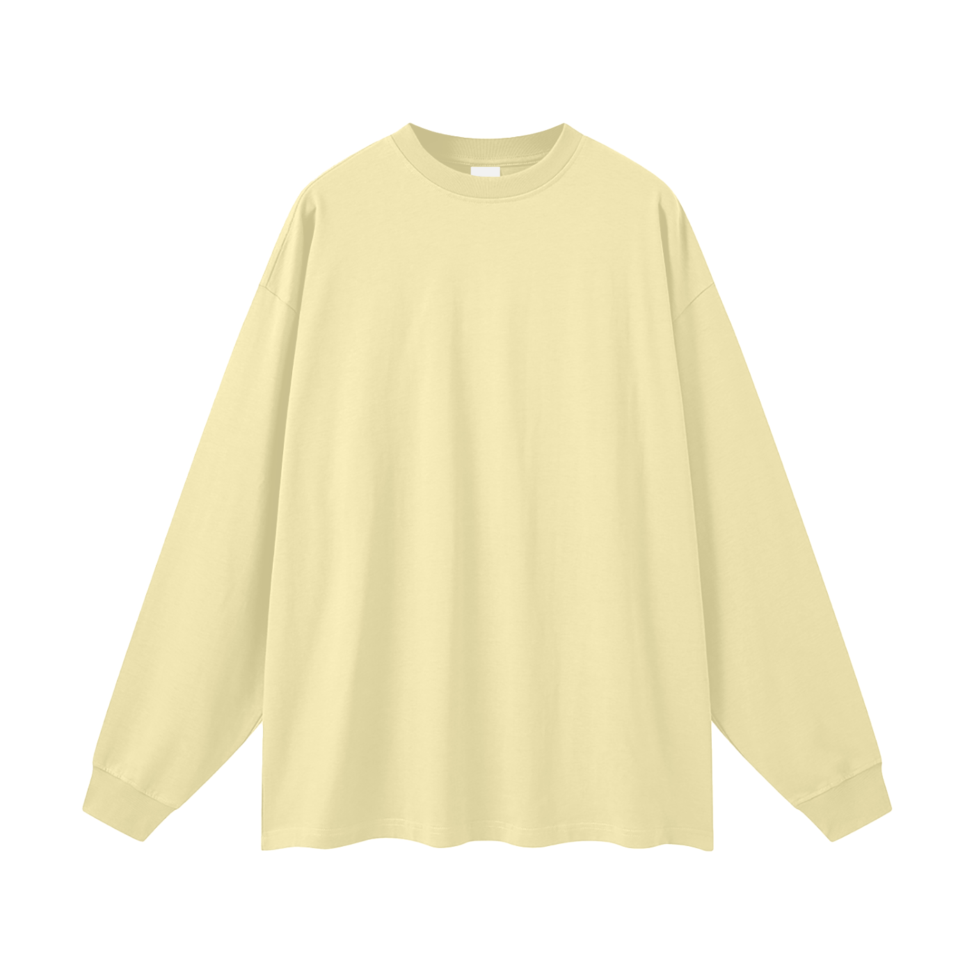 BLANKZ Oversized Long Sleeve 305 — Yellow — front view
