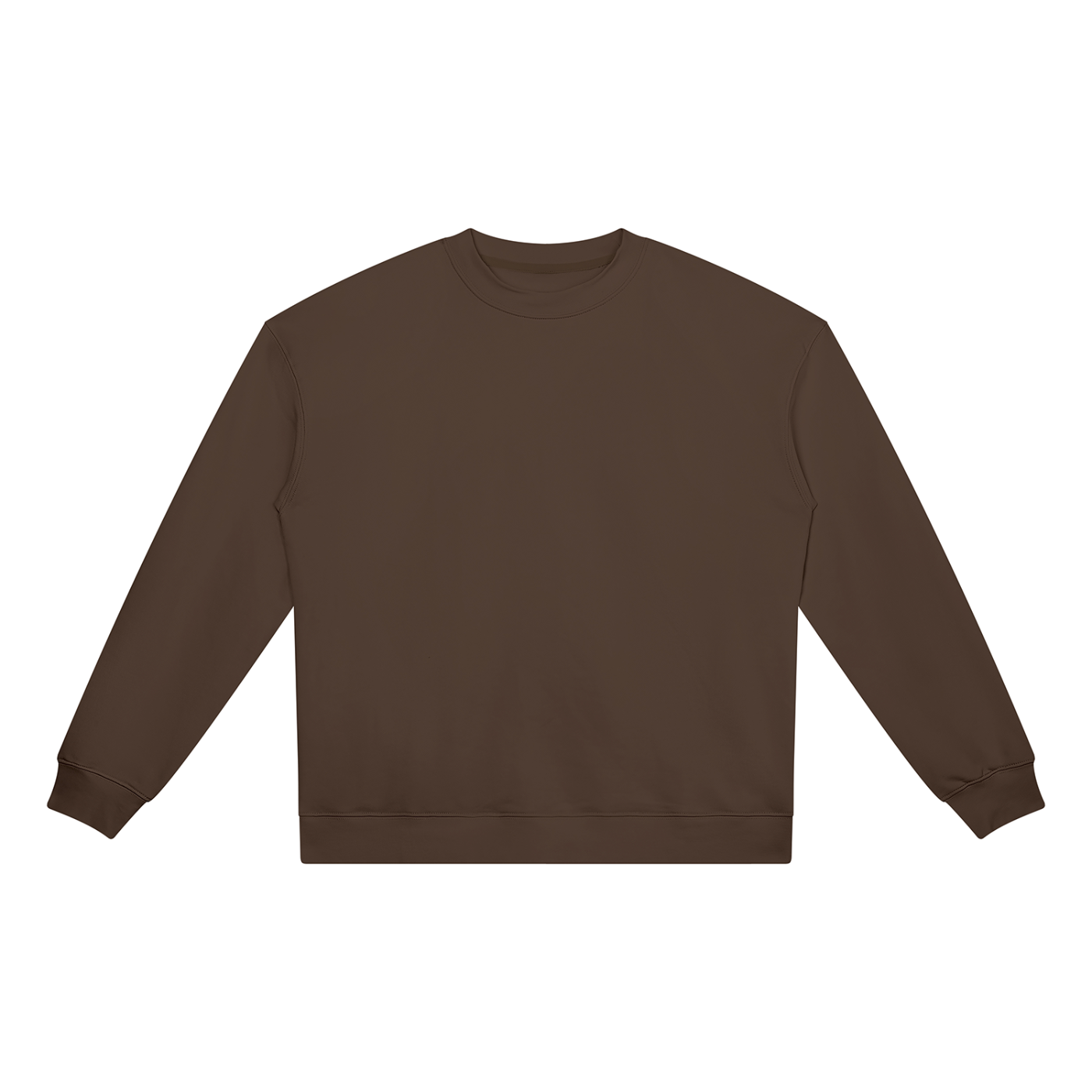 BLANKZ Heavyweight Crew 420 — Coffee, front view