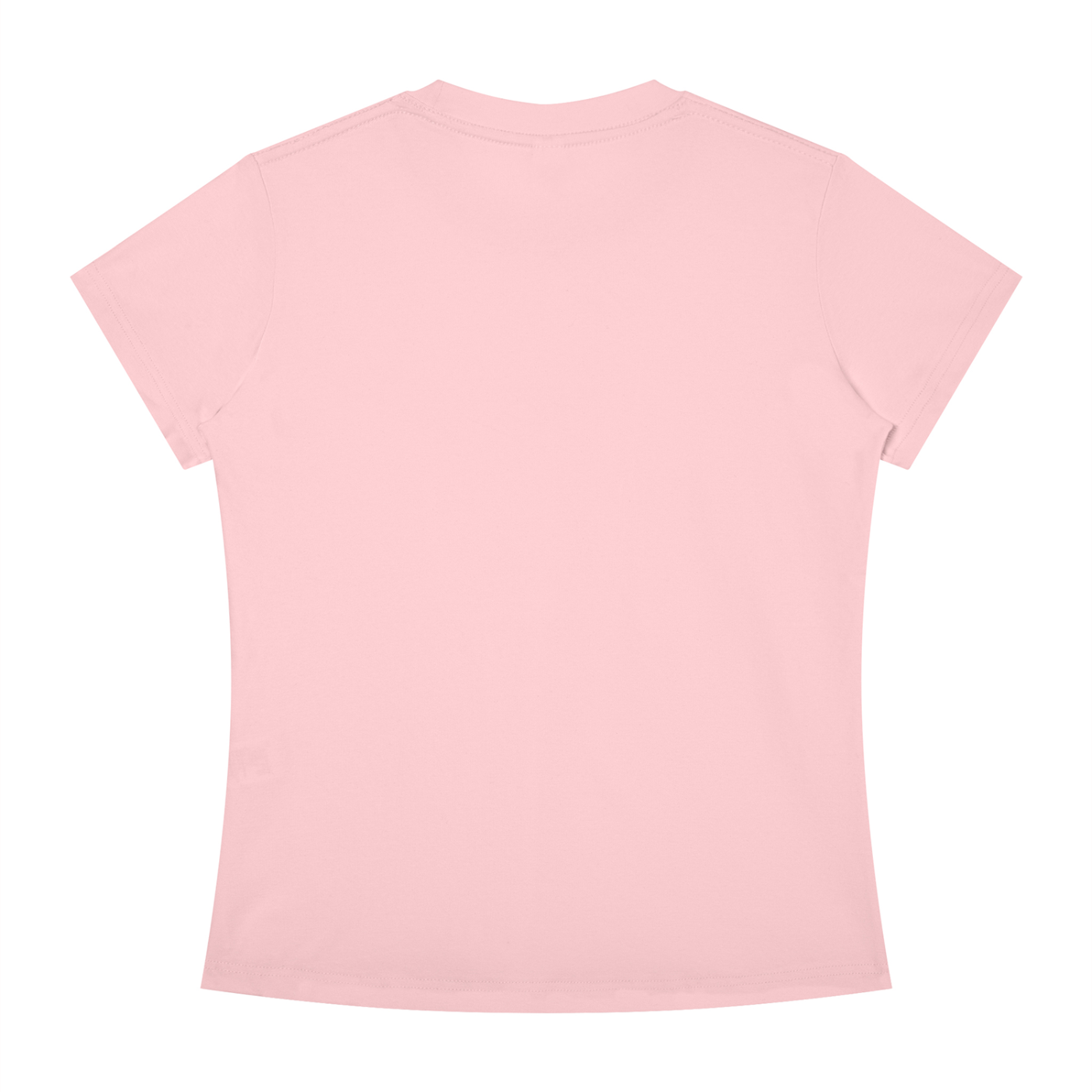 BLANKZ Slim Fit Crewneck Tee — Light Pink, back view