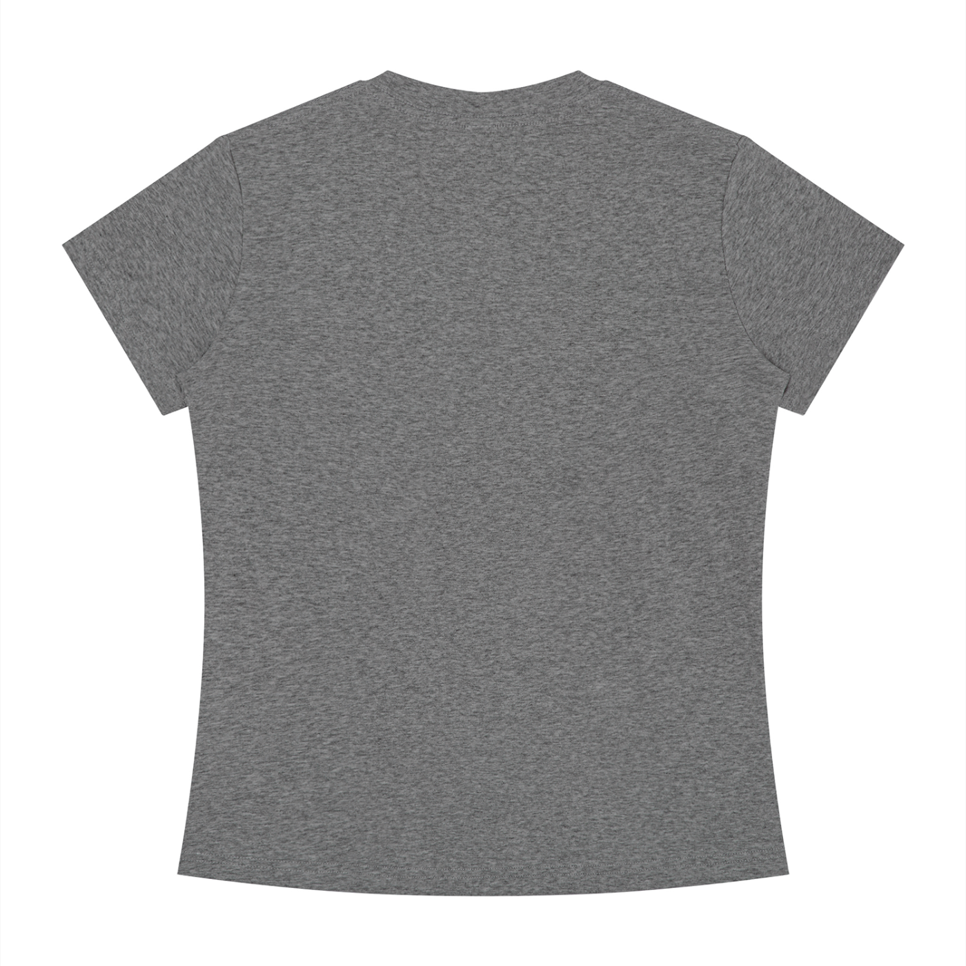 BLANKZ Slim Fit Crewneck Tee — Dark Gray, back view