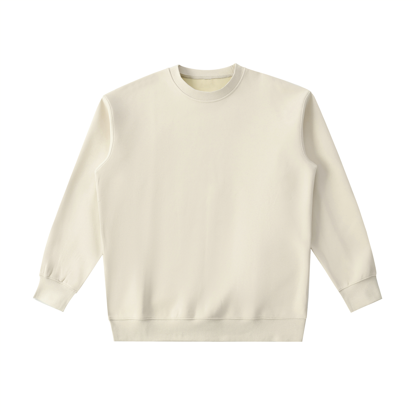 BLANKZ Essential Heavyweight Crewneck Sweatshirt — Camel, front view