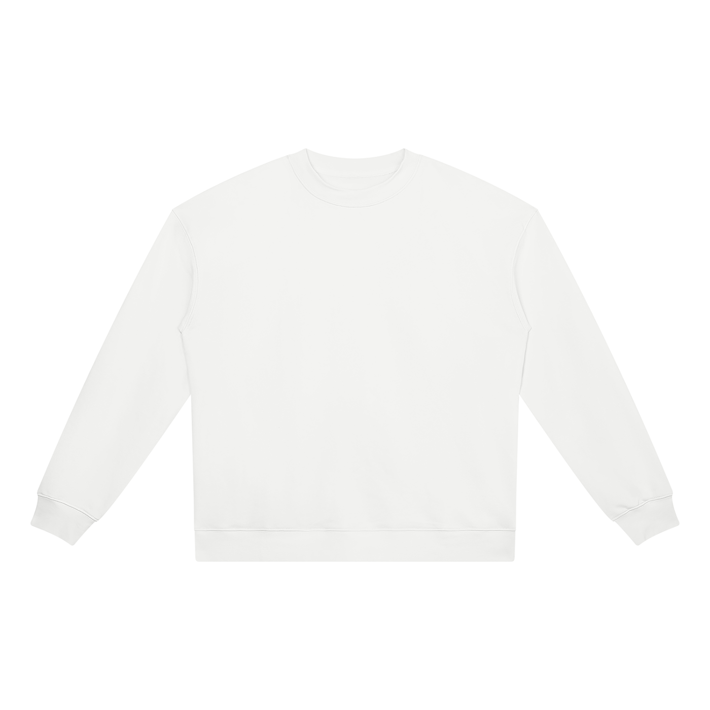 BLANKZ Heavyweight Crew 420 — White, front view