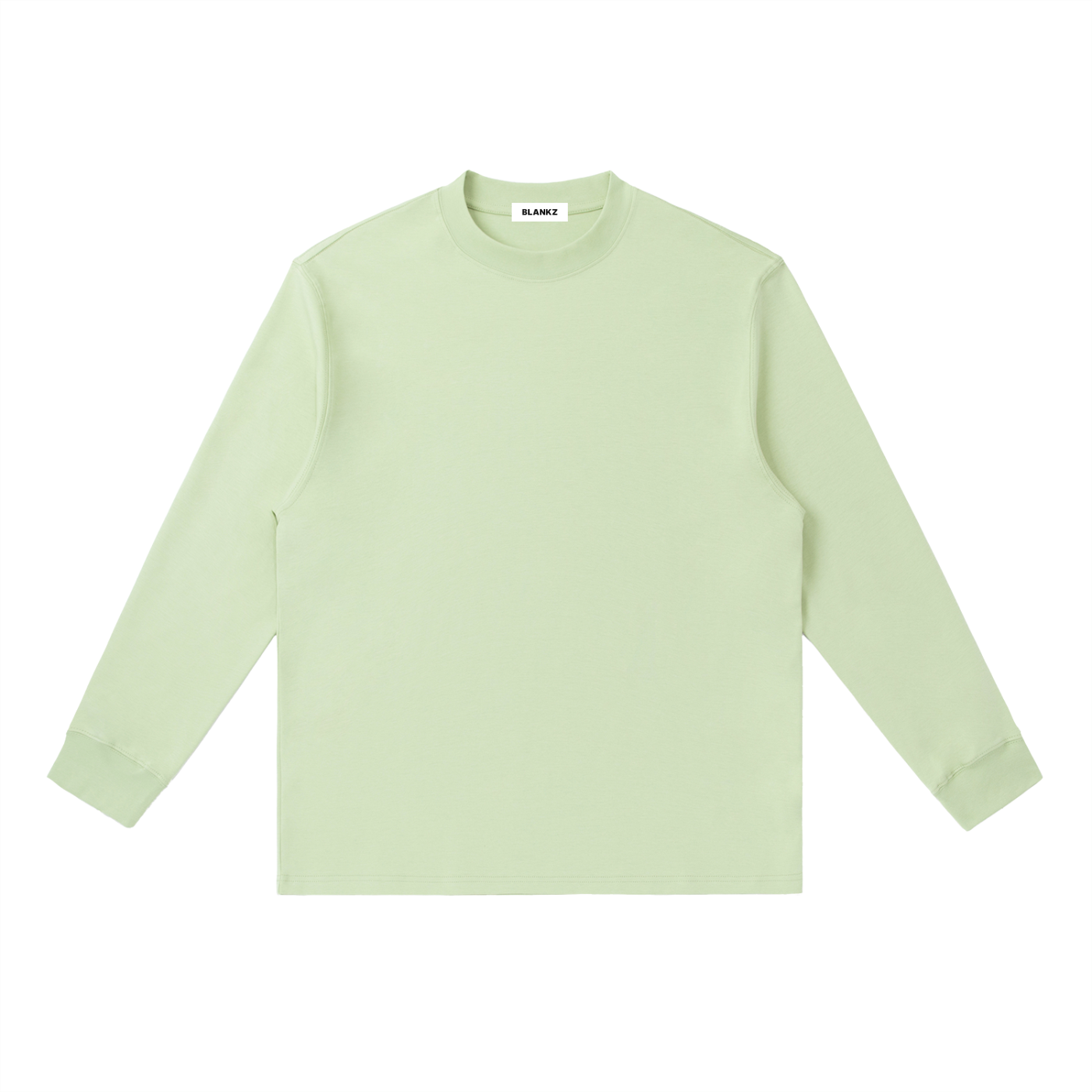 BLANKZ Everyday Long Sleeve 280 — Bean Green, front view