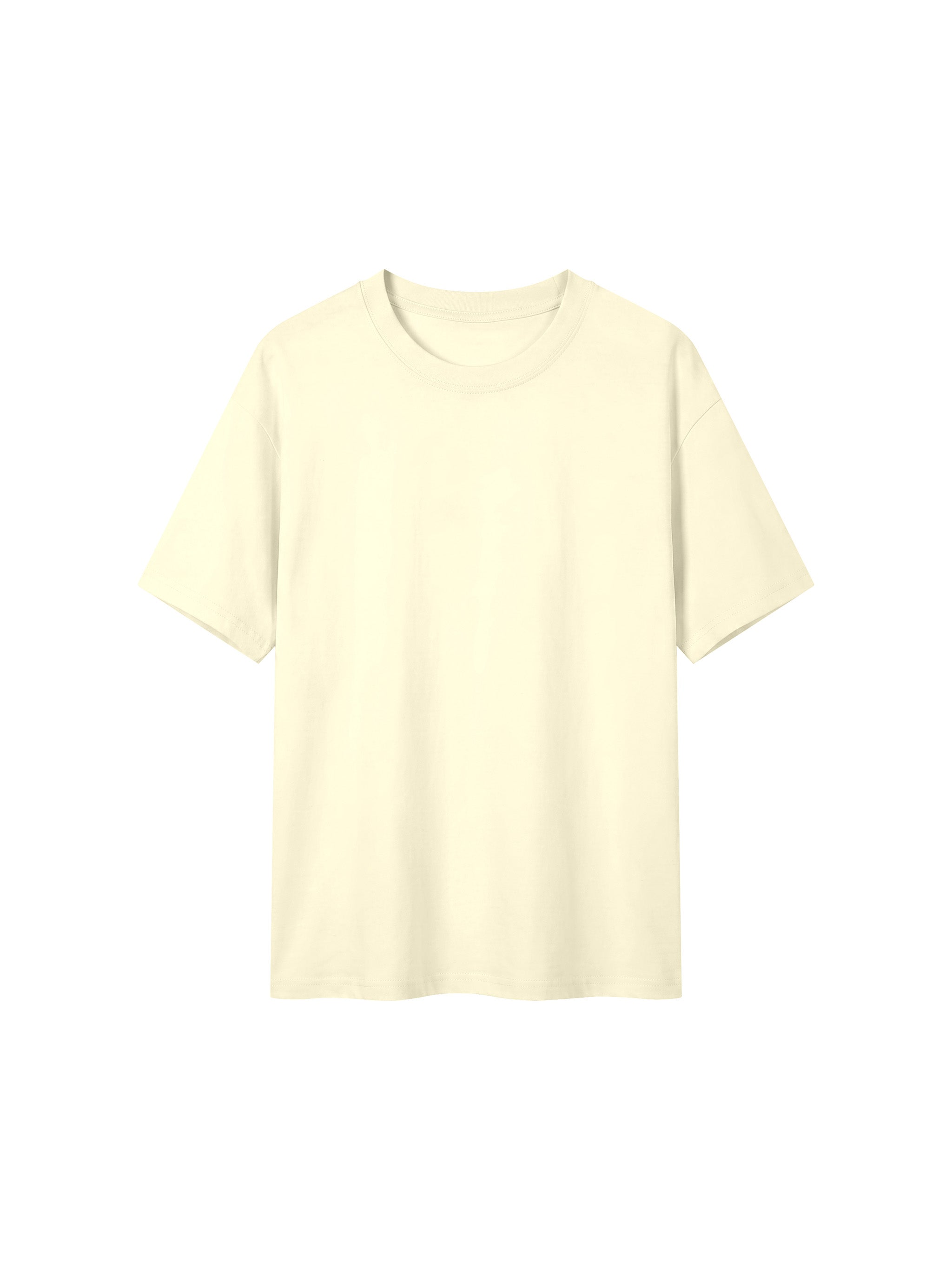 BLANKZ Everyday Cotton Tee — Light Apricot, front view