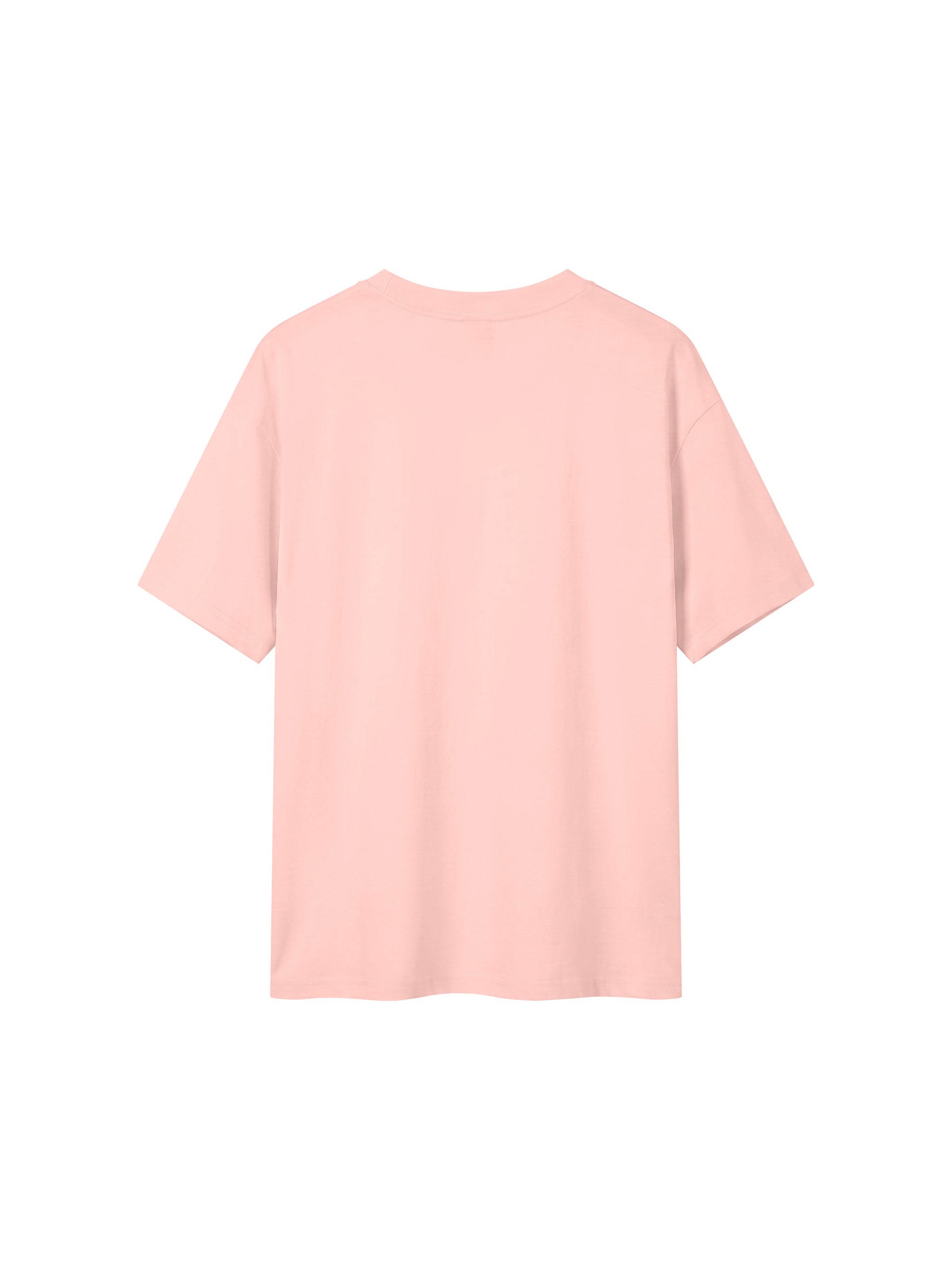 BLANKZ Everyday Cotton Tee — Light Pink, back view