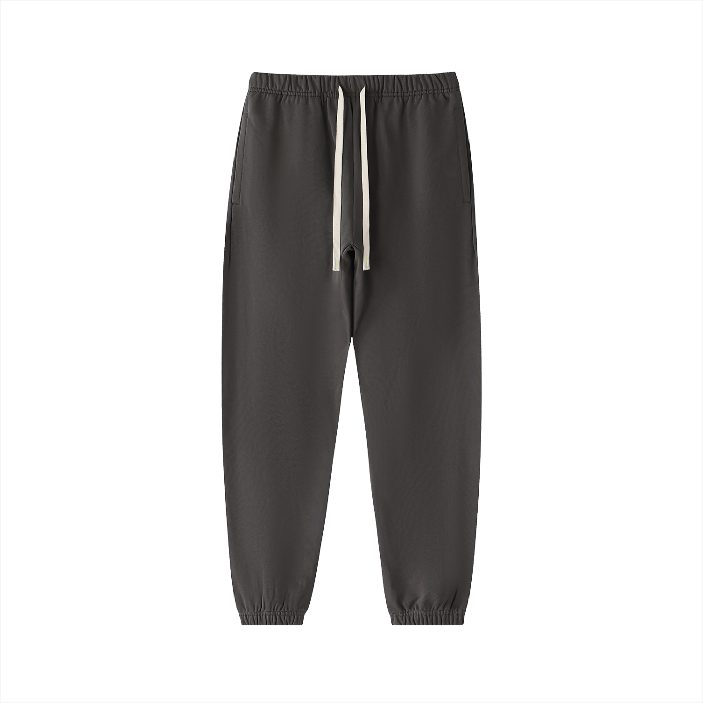 BLANKZ Essential Heavyweight Cotton Sweatpants — Dark Gray, front view