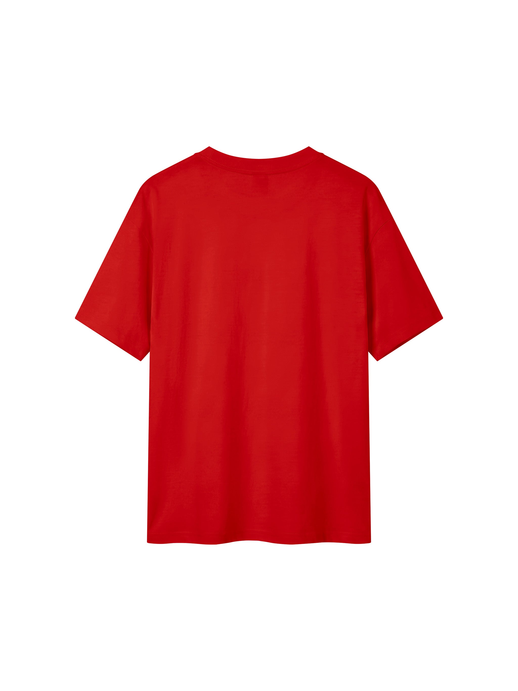 BLANKZ Everyday Cotton Tee — Red, back view