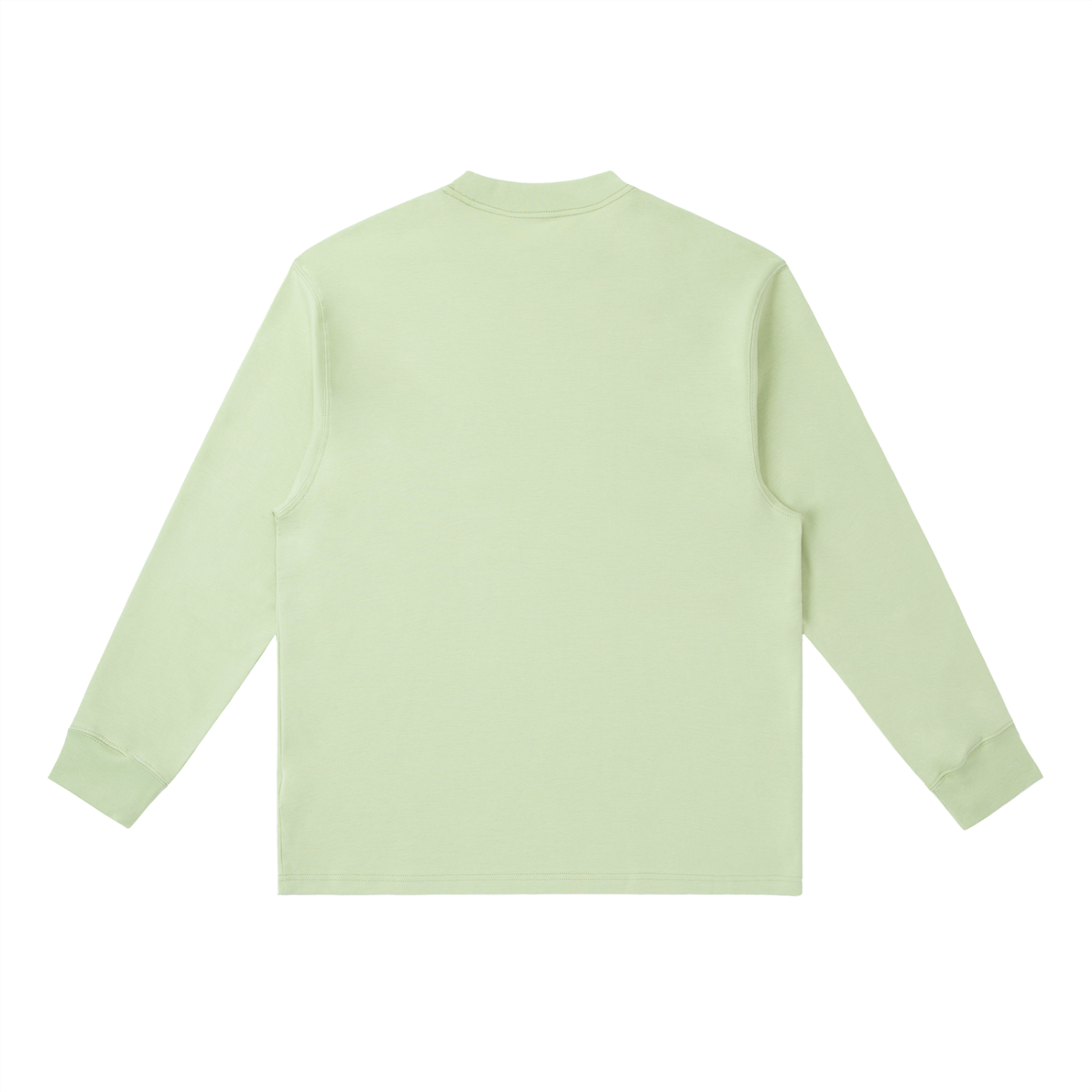 BLANKZ Everyday Long Sleeve 280 — Bean Green, back view