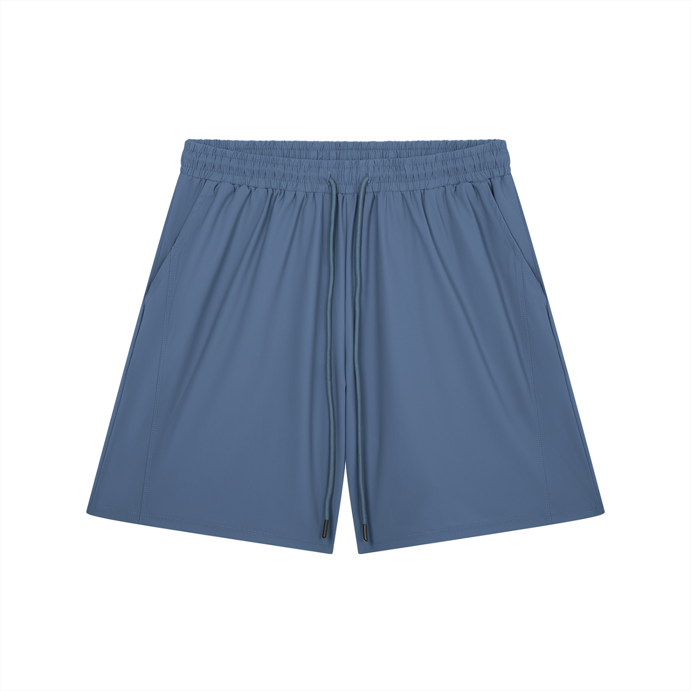 BLANKZ Light Drawstring Short — Gray Blue, front view