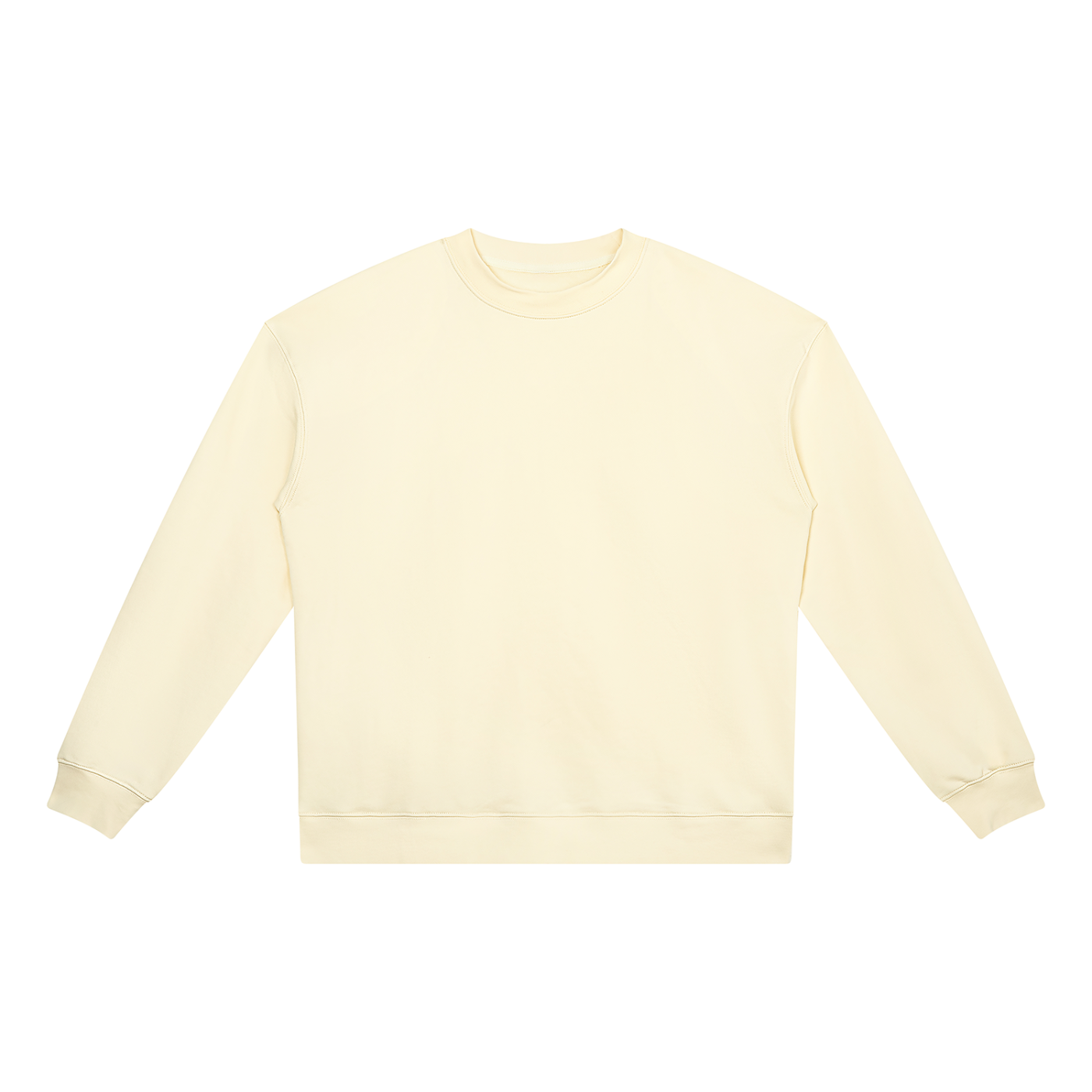 BLANKZ Heavyweight Crew 420 — Apricot, front view