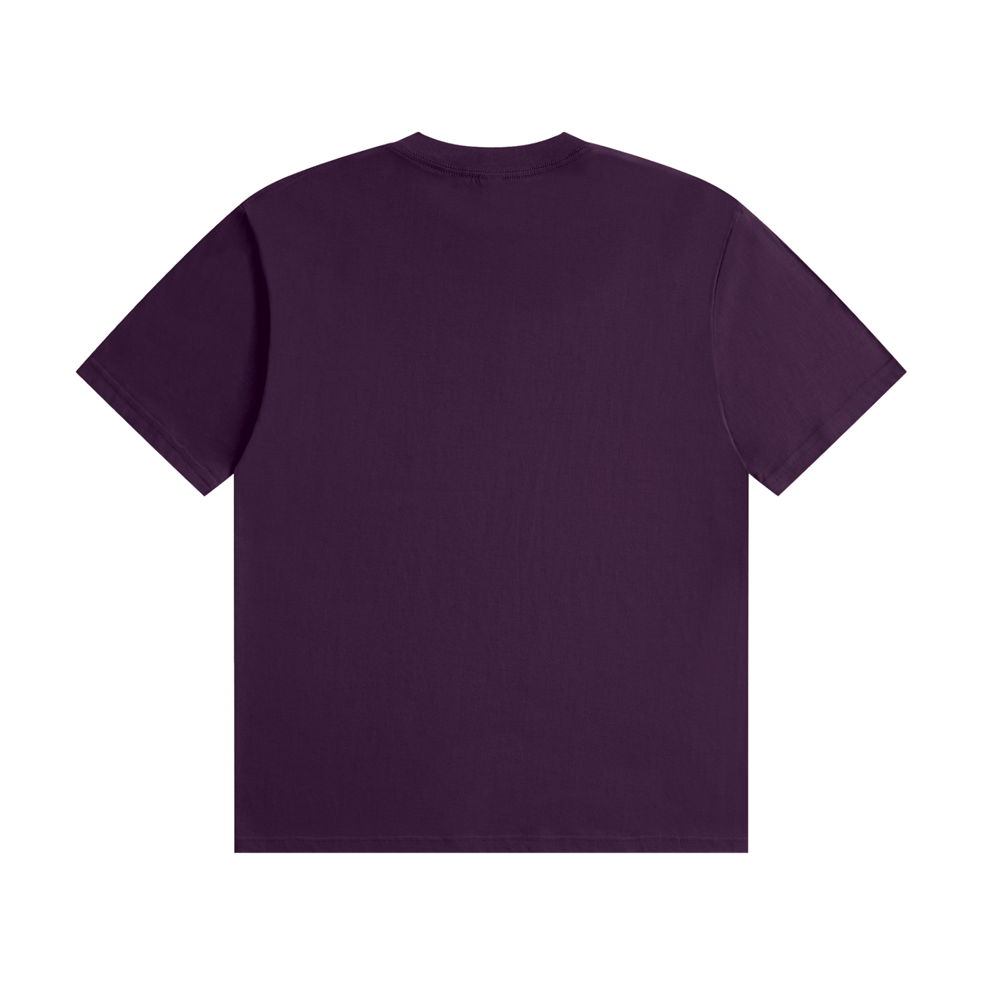 BLANKZ Seamless Cotton Tee — Purple, back view