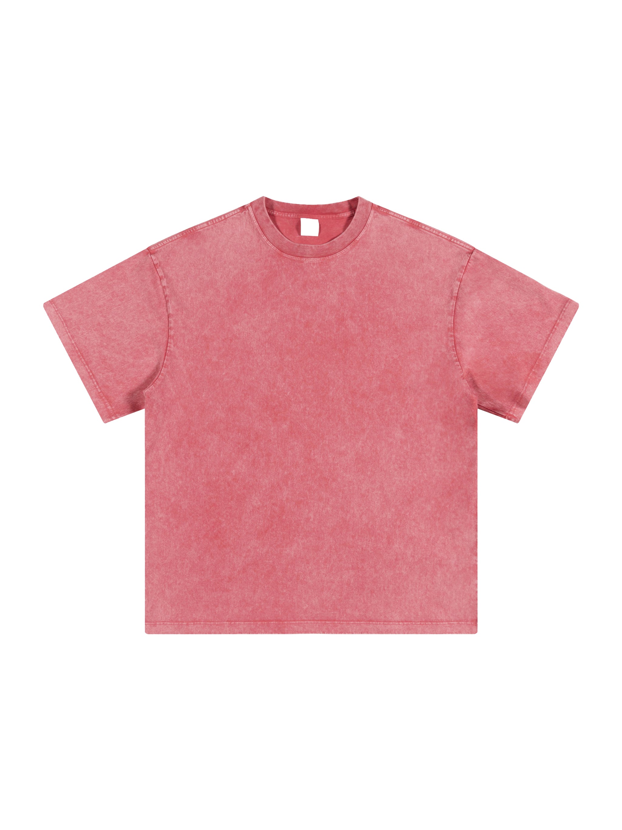 BLANKZ Snow Wash Cotton Tee — Cherry Color, front view