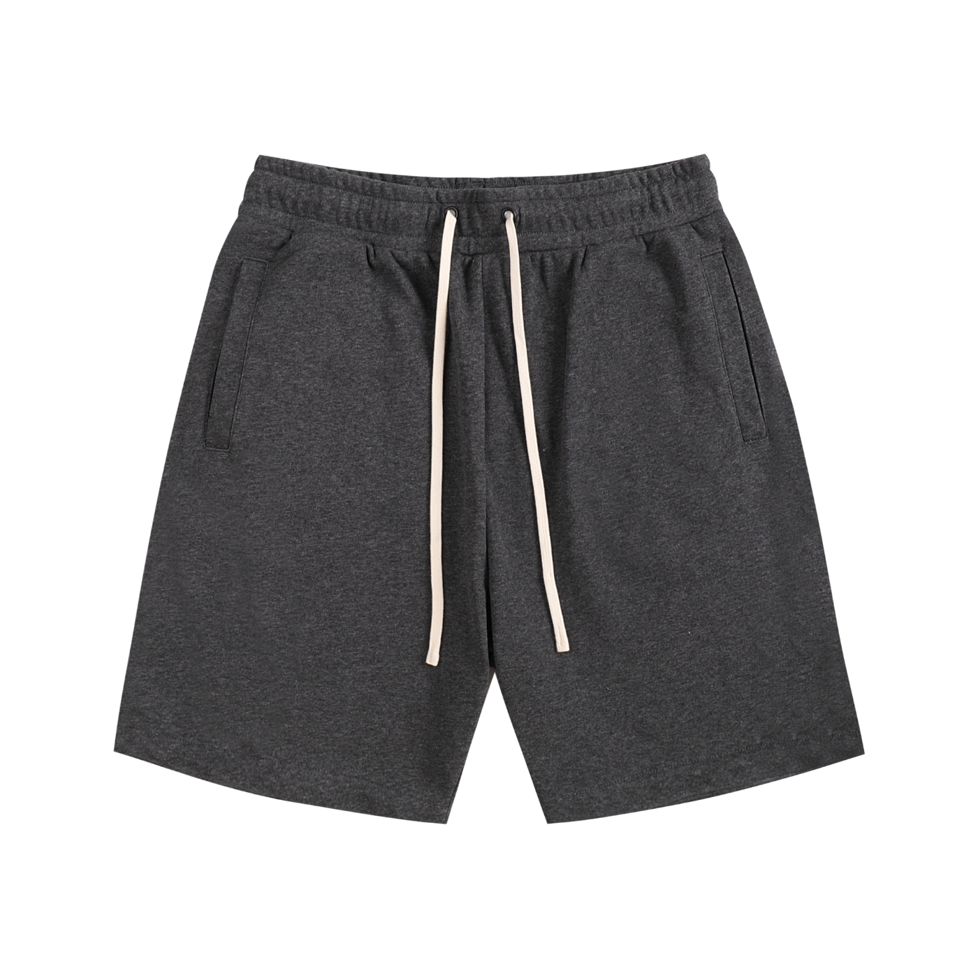 BLANKZ Essential Cotton Short — Dark Gray, front view