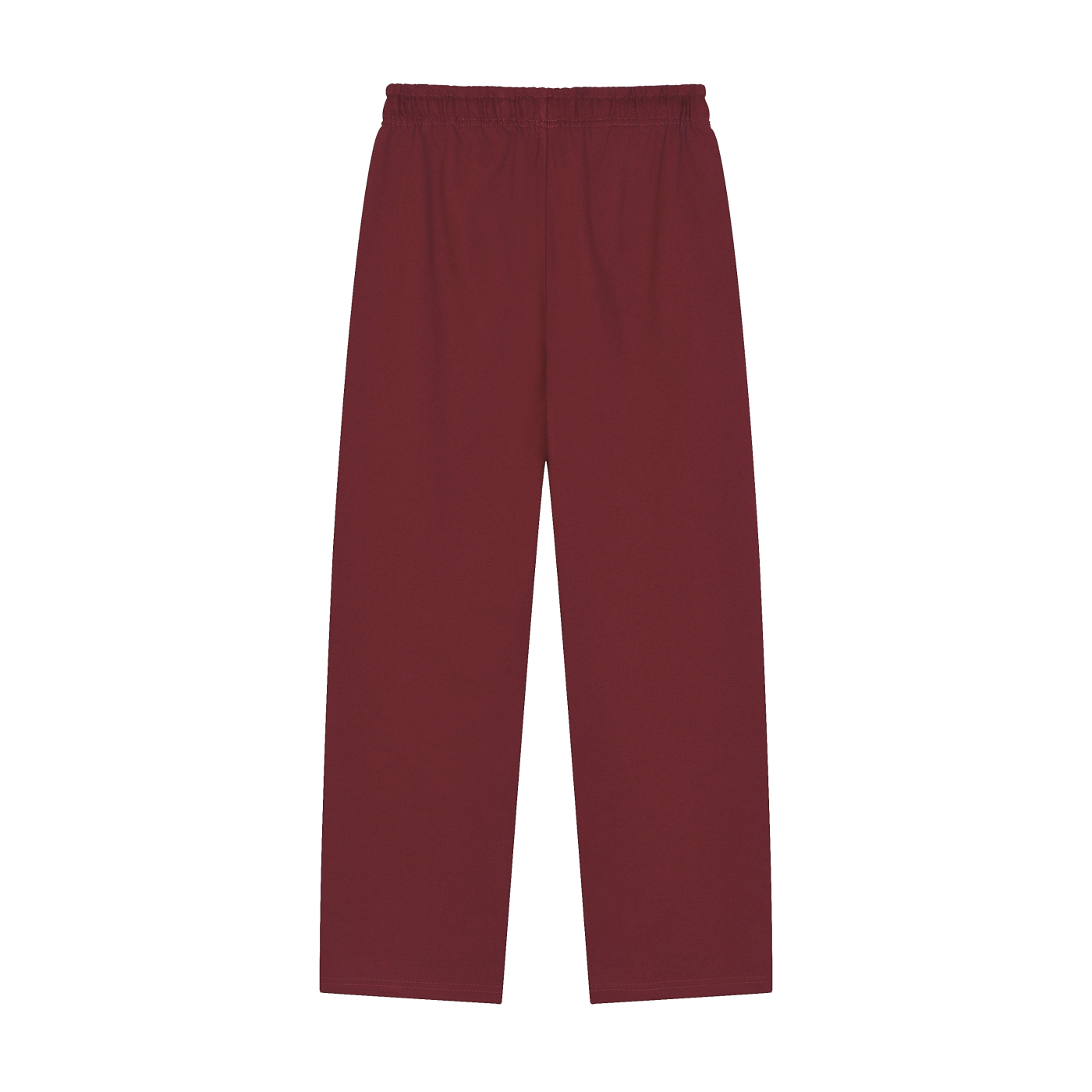 BLANKZ Heavy Straight Sweatpant — Dull Red, back view