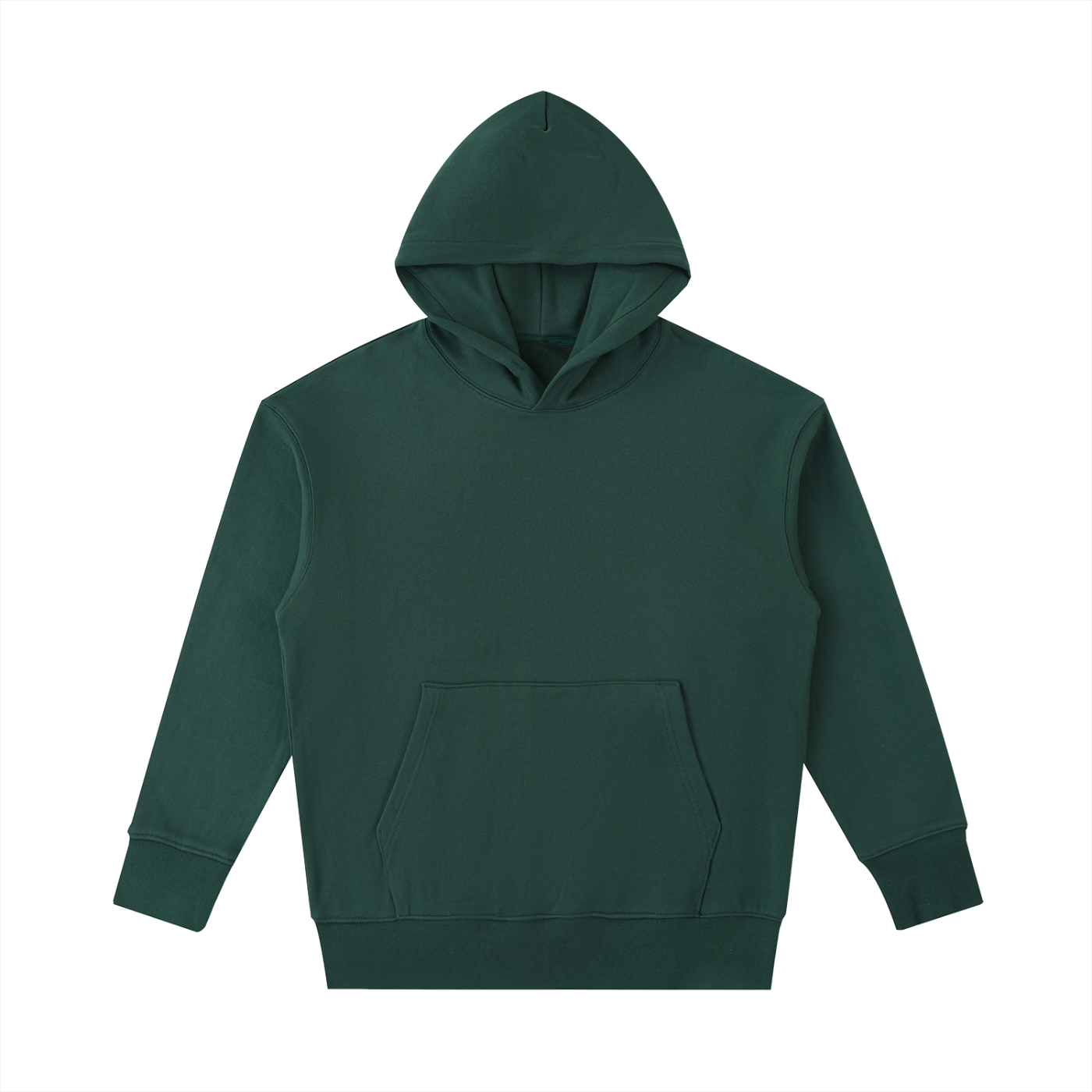 BLANKZ Ultraweight Cotton Hoodie 530 — Retro Green, front view