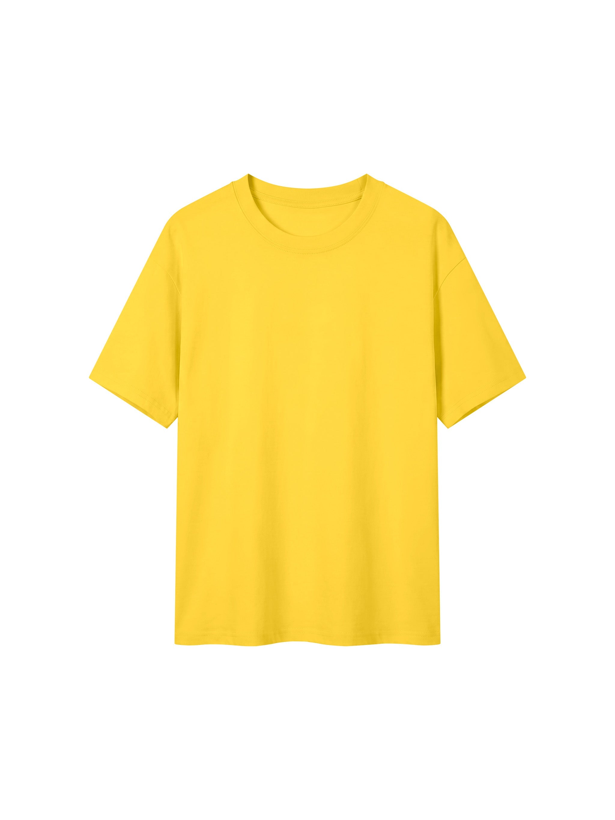 BLANKZ Everyday Cotton Tee — Yellow, front view