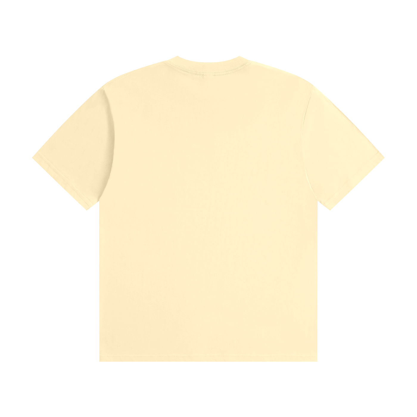 BLANKZ Seamless Cotton Tee — Apricot, back view