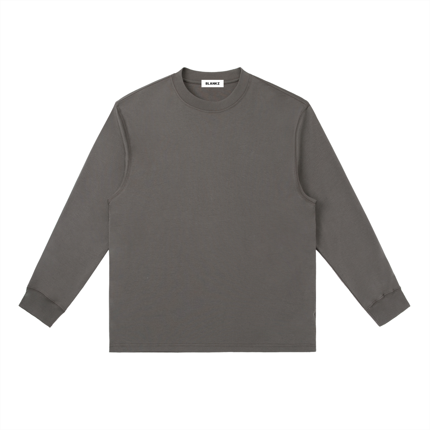 BLANKZ Everyday Long Sleeve 280 — Dark Gray, front view