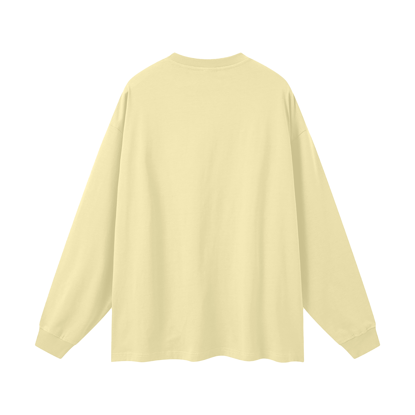 BLANKZ Oversized Long Sleeve 305 — Yellow — back view