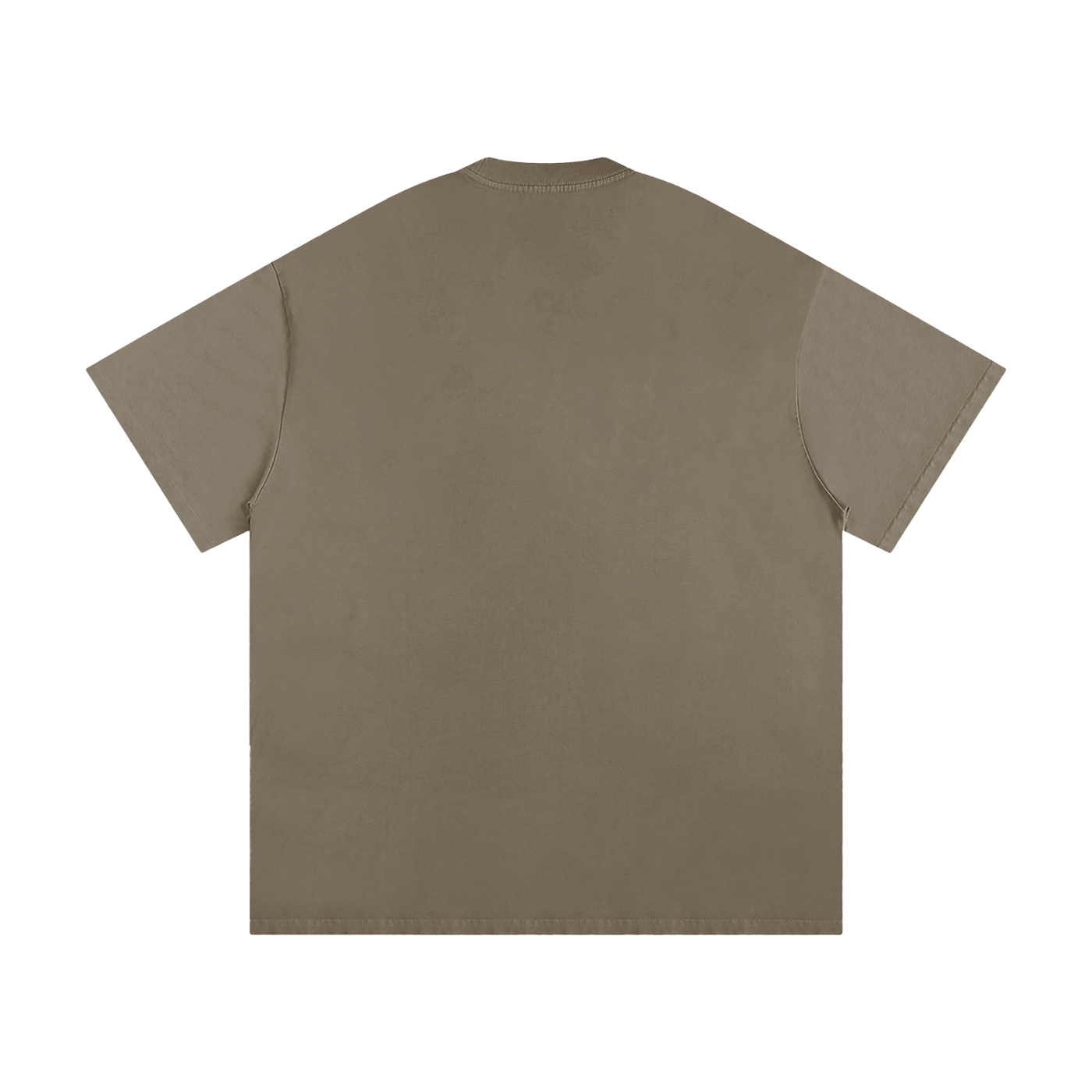 BLANKZ Loose Heavy Tee 275 — Gray Coffee, back view
