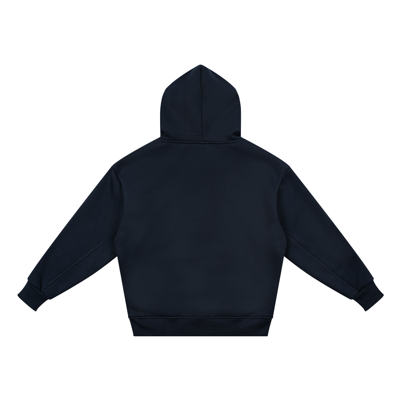 BLANKZ Kids' Essential Fleece Hoodie — Navy Blue, back view