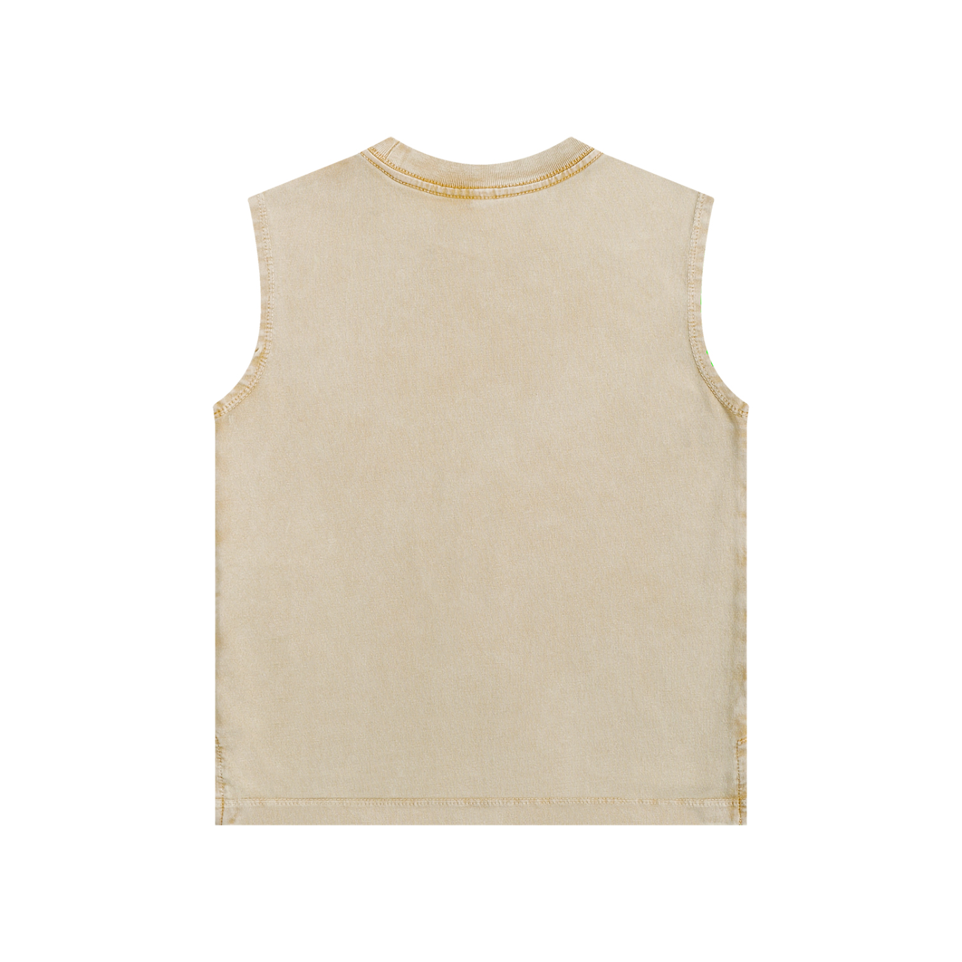 BLANKZ Kids' Snow Washed Tank Top — Khaki — back view