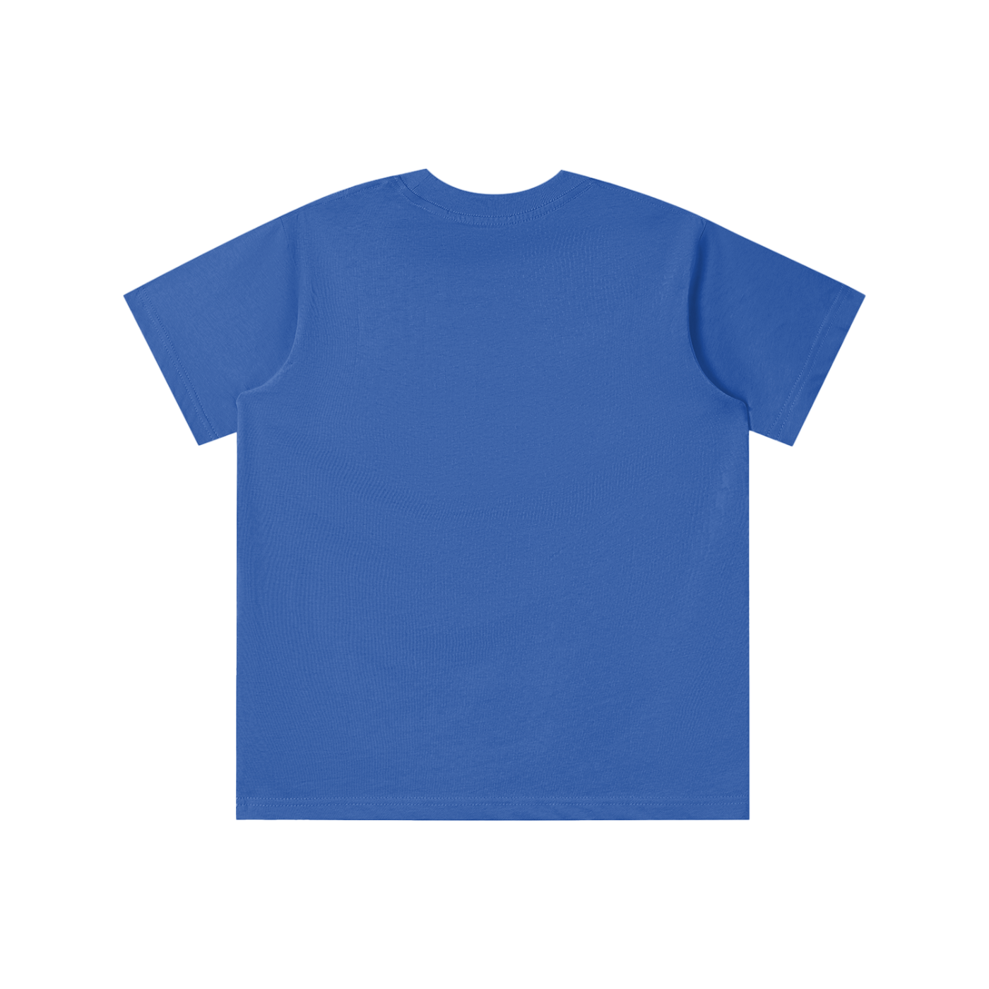 BLANKZ Kids' Essential Tee — Colorful Blue, back view