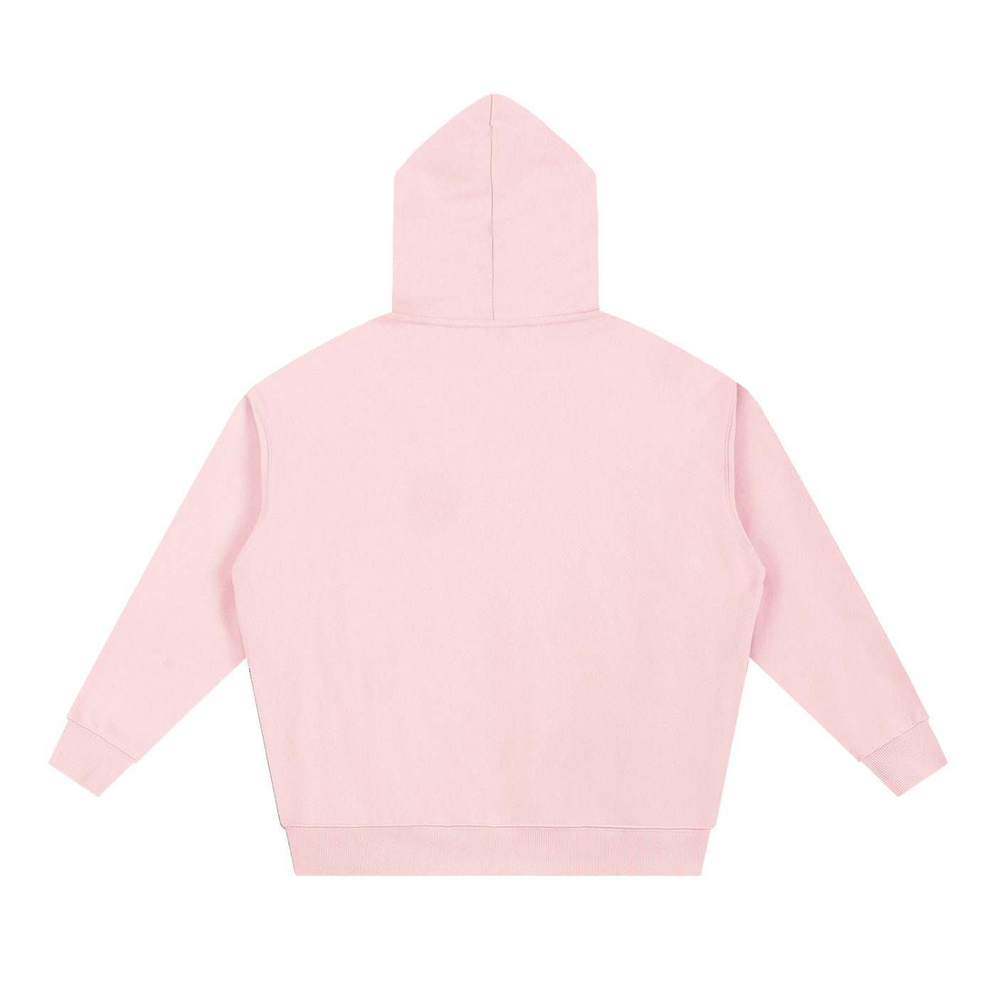 BLANKZ Essential Heavyweight Hoodie — Pink, back view