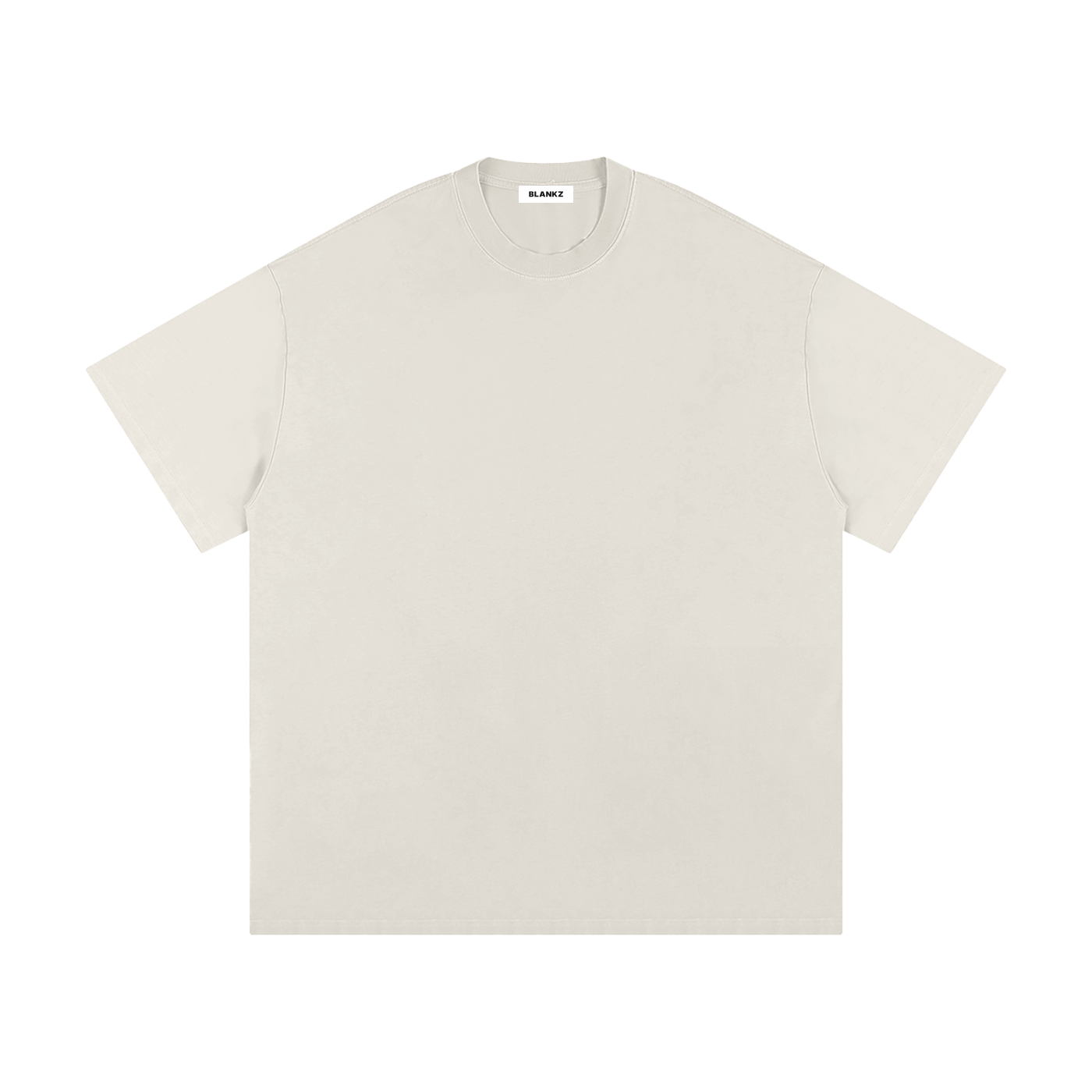 BLANKZ Loose Heavy Tee 275 — Light Apricot, front view