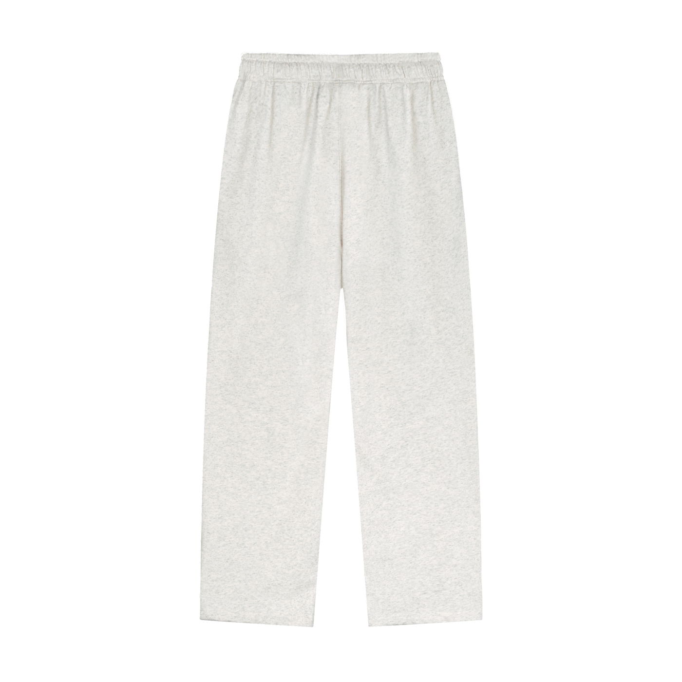 BLANKZ Heavy Straight Sweatpant — Oat Gray, back view
