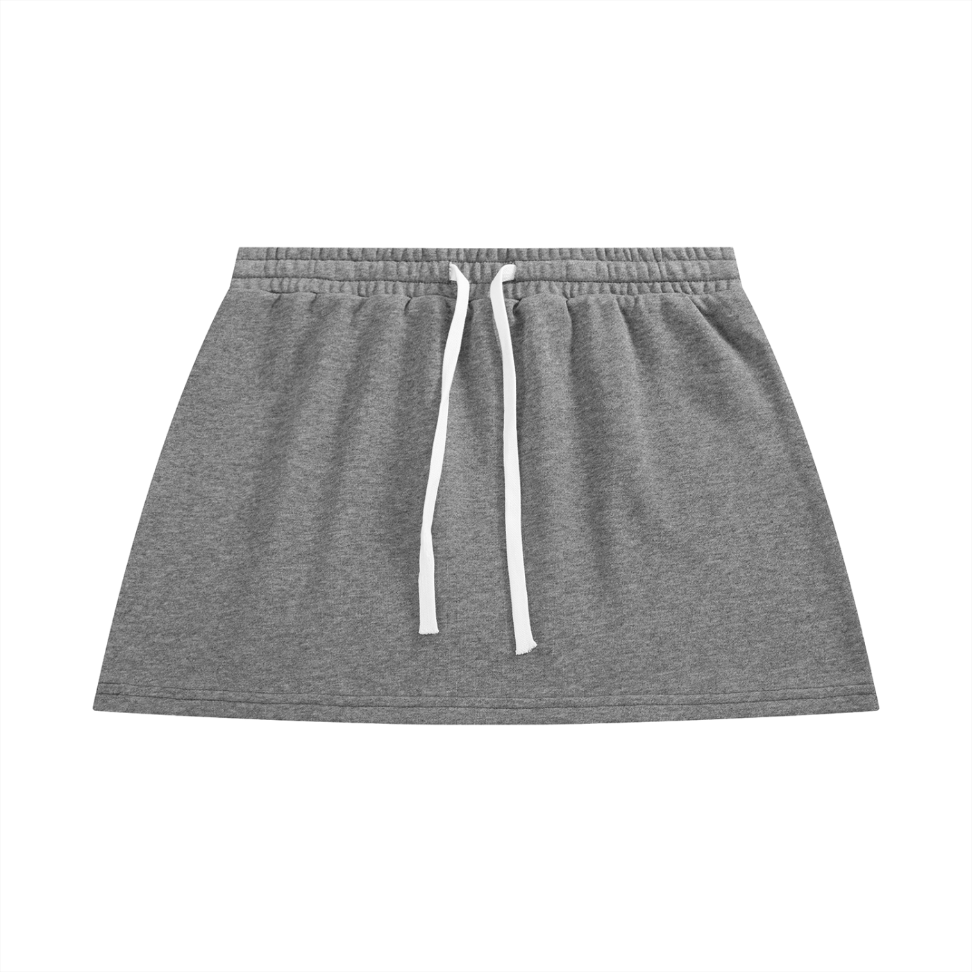 BLANKZ A-Line Mini Skirt — Flower Gray — front view