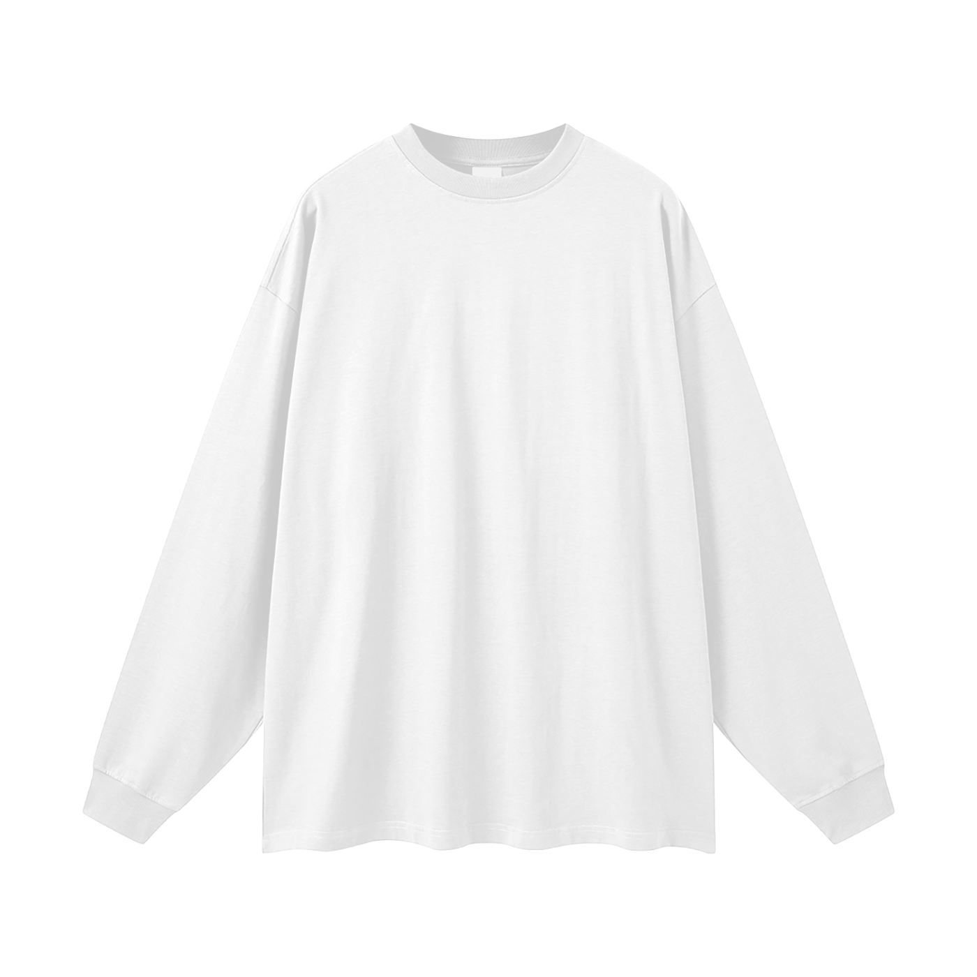 BLANKZ Oversized Long Sleeve 305 — White — front view
