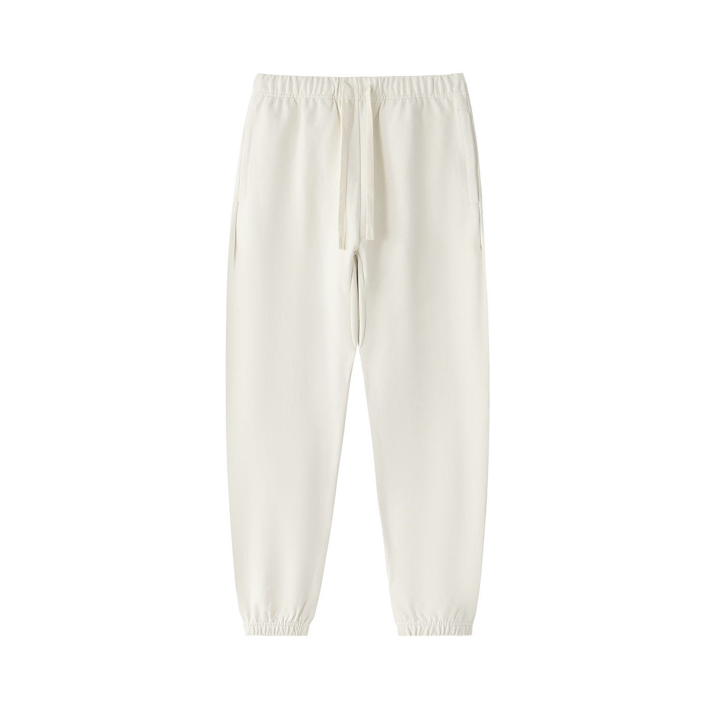 BLANKZ Essential Heavyweight Cotton Sweatpants — Apricot, front view