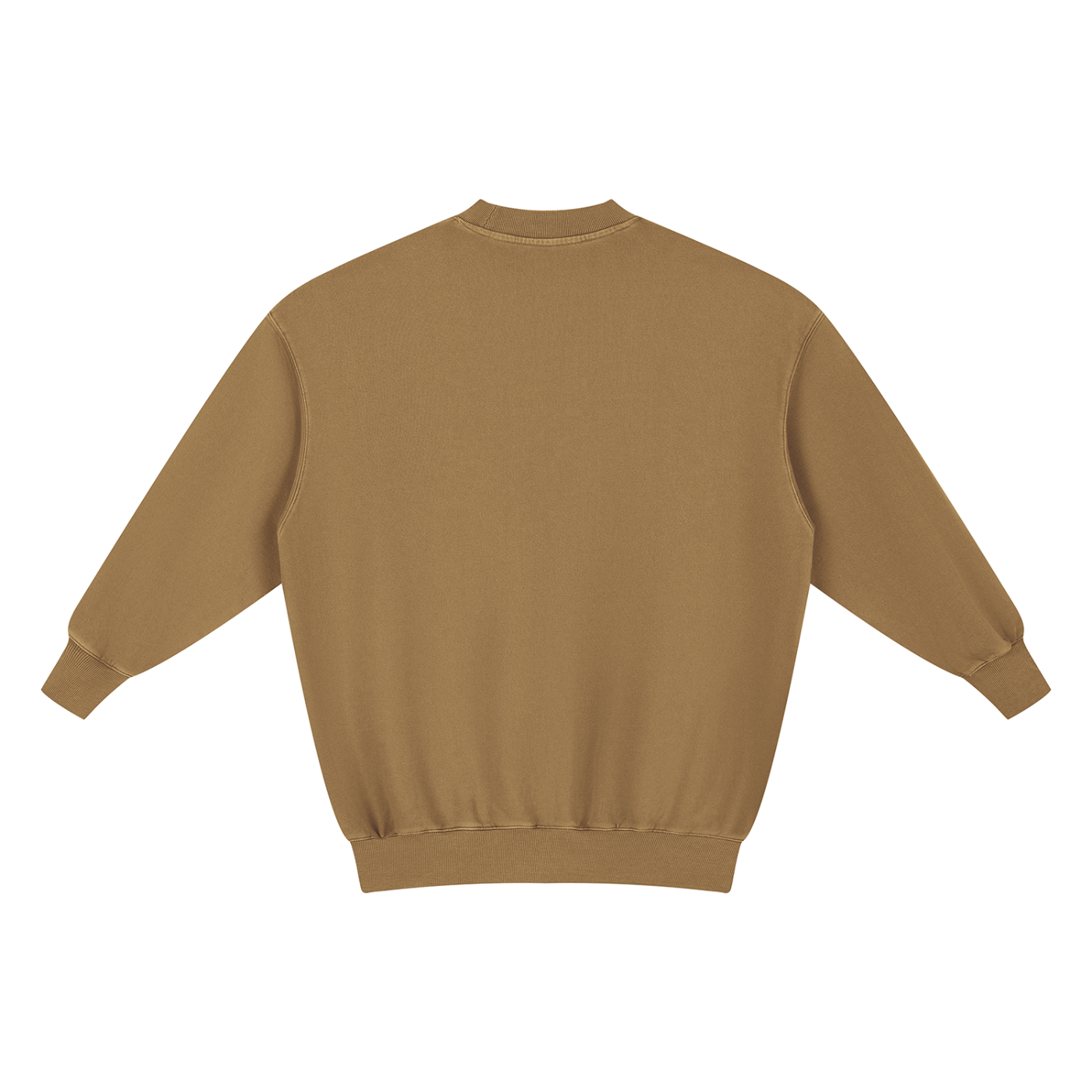 BLANKZ Vintage Wash Pullover Dress — Khaki — back view
