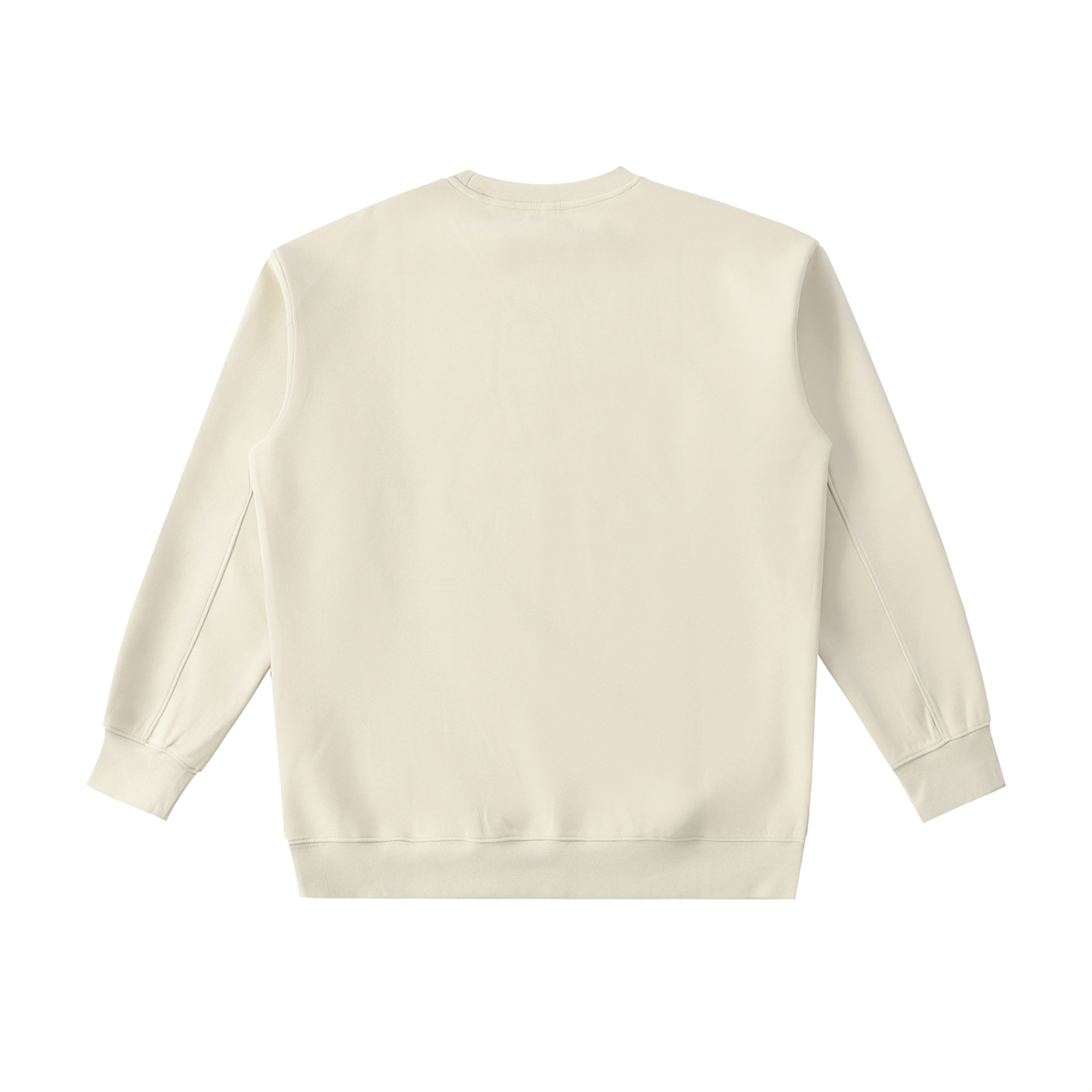 BLANKZ Essential Heavyweight Crewneck Sweatshirt — Camel, back view