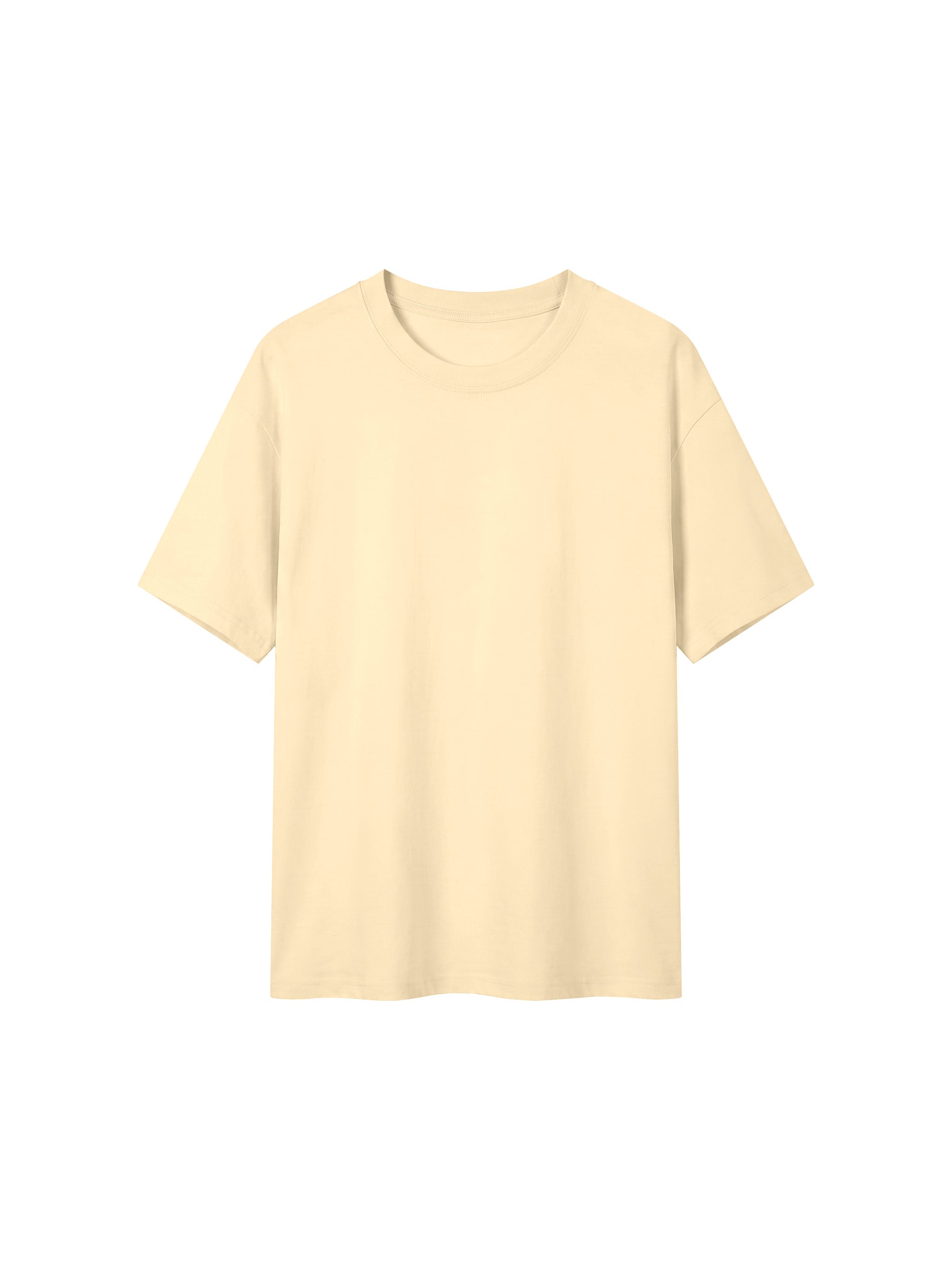 BLANKZ Everyday Cotton Tee — Apricot, front view