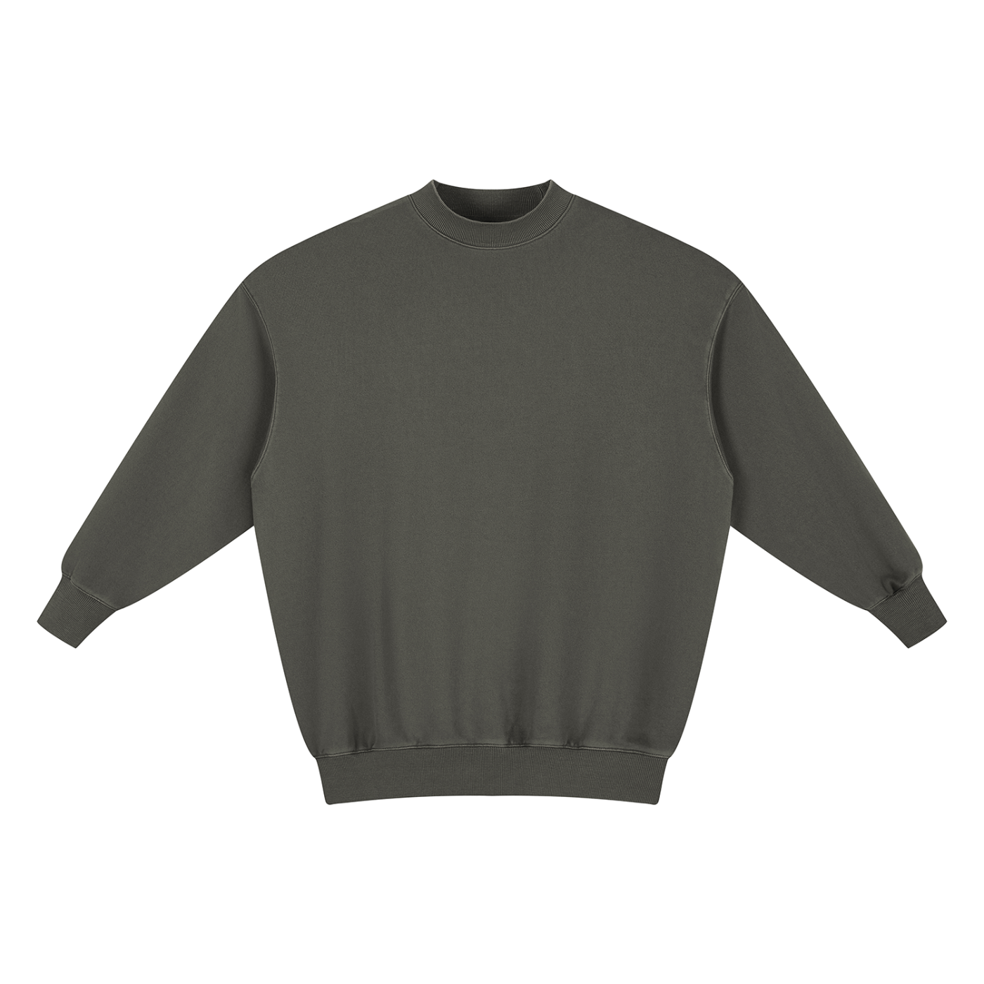 BLANKZ Vintage Wash Pullover Dress — Dark Gray — front view